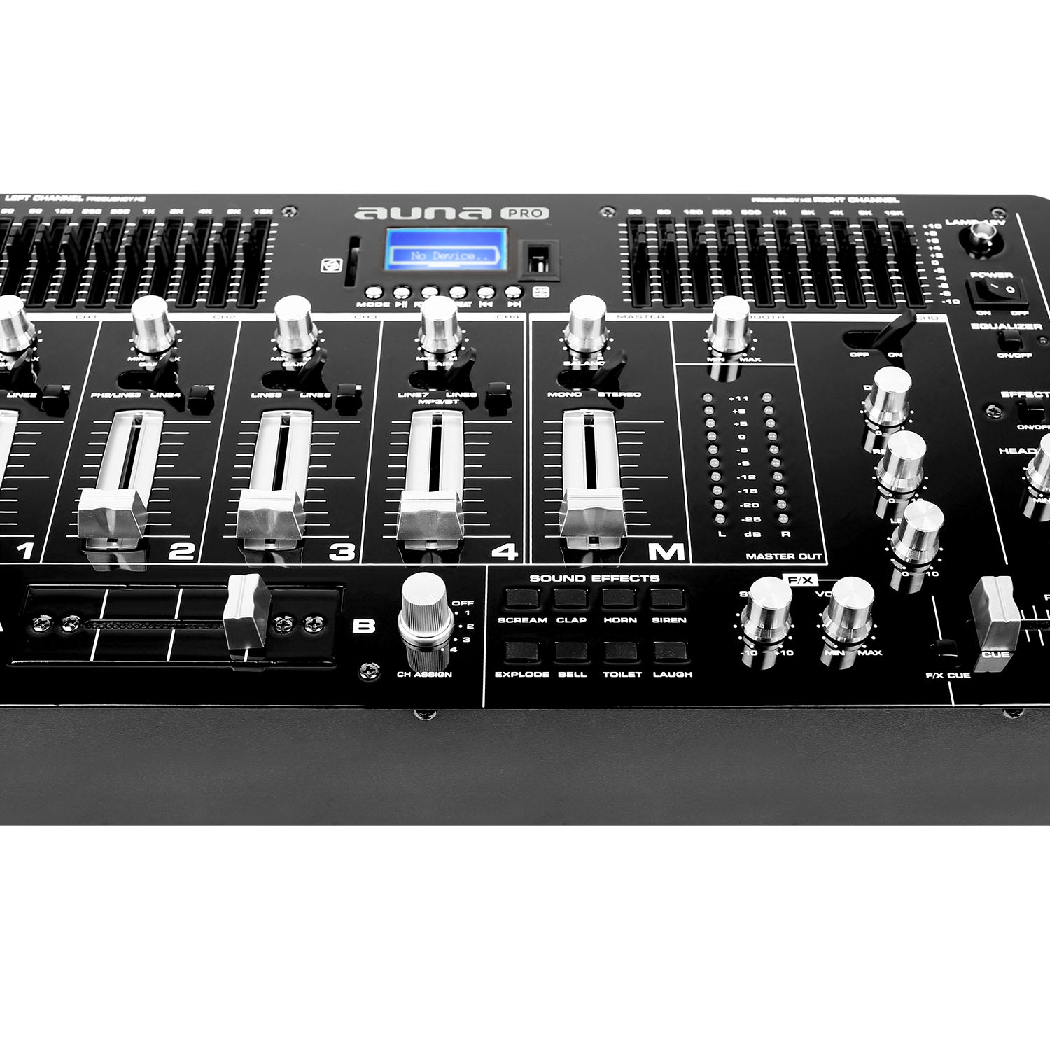 Kemistry 3 B, mikser audio, 4-kanałowy, Bluetooth, USB, SD, phono Czarny