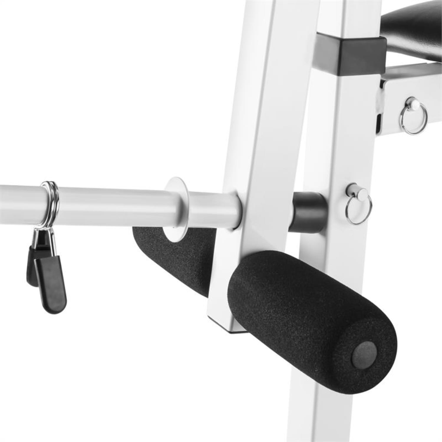 Klarfit HB3BC, edzőállomás, pad, kezek és lábak erősítése, elrakható felület, fehér 