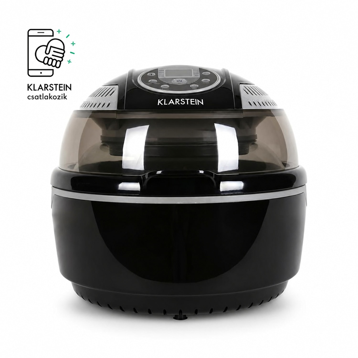 VitAir Fryer forrólevegős fritőz, 1400 W, 10 l, fekete Fekete