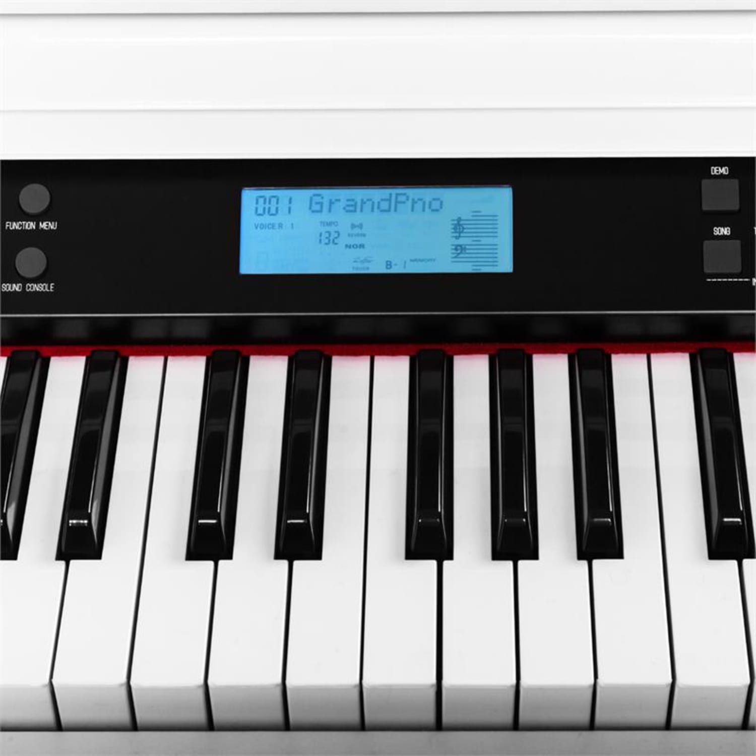 Subi88P2, 88 klávesový elektronický klavír, bílý, MIDI Bílá
