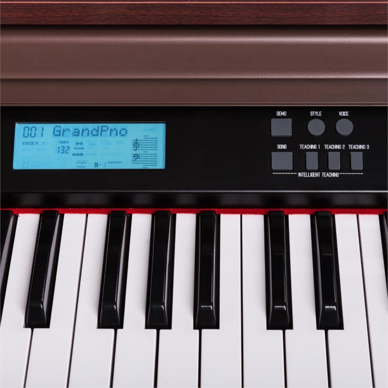 Subi88P2, 88 kláves, e-piano, hnědé Hnědá