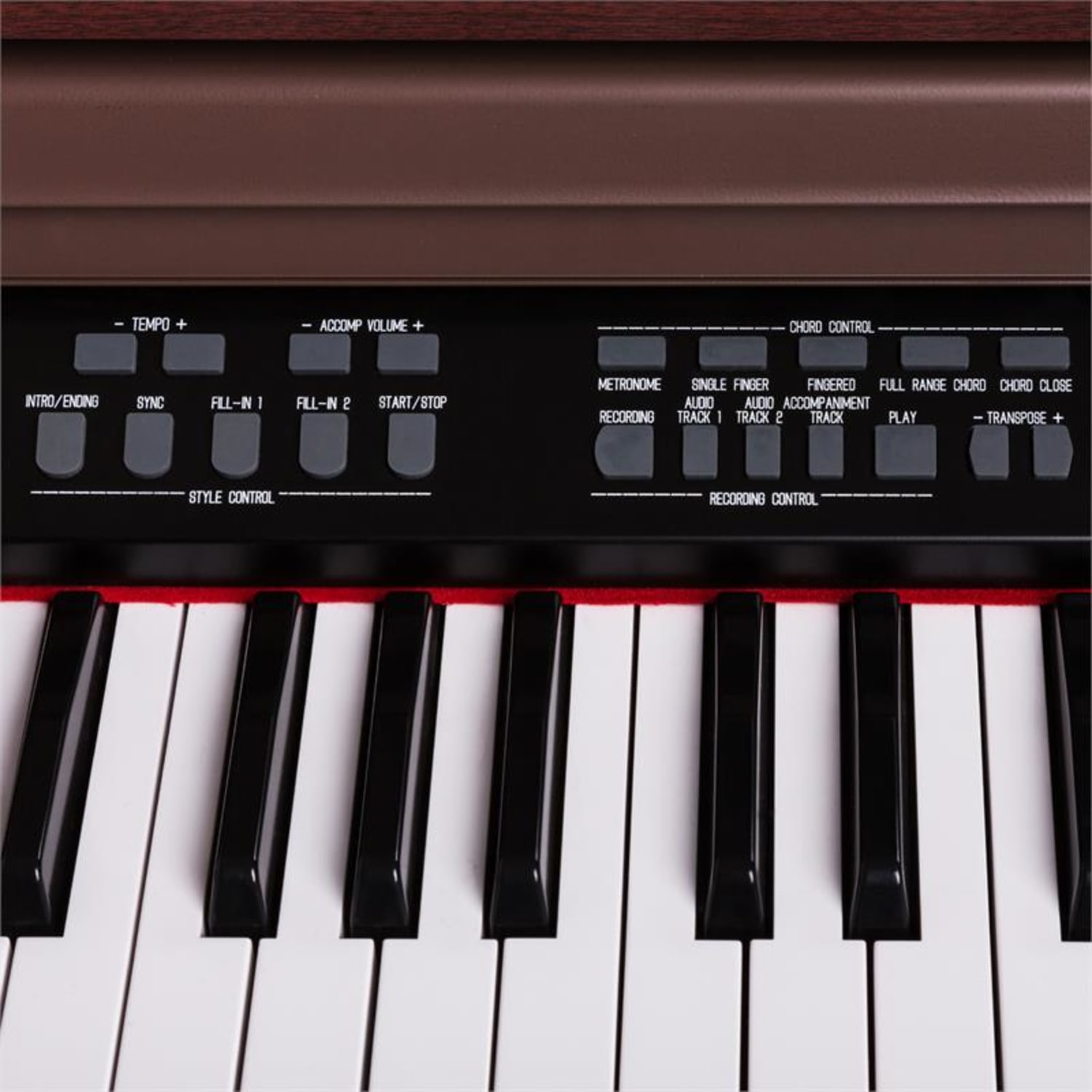 Subi88P2, 88 kláves, e-piano, hnědé Hnědá