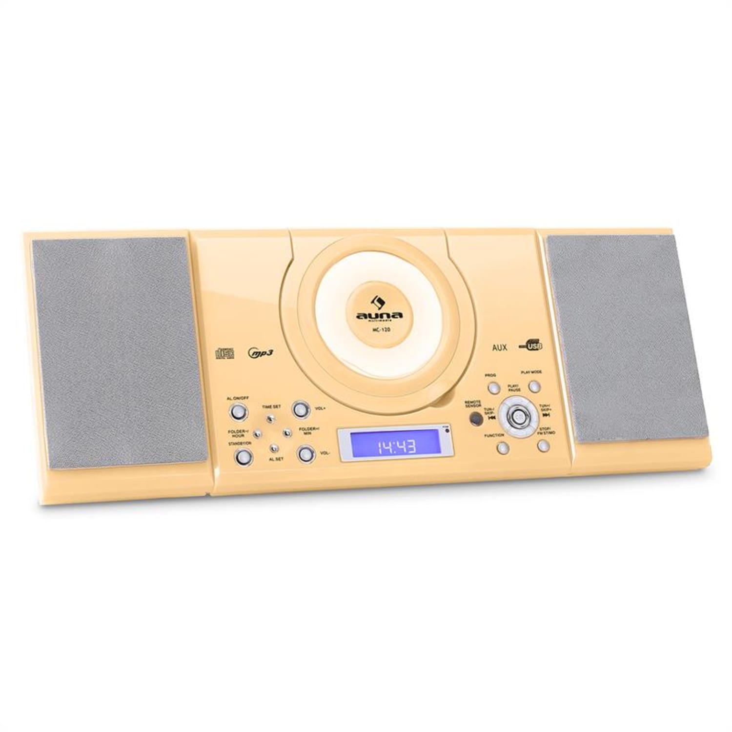 MC-120 impianto stereo MP3 USB color crema 
