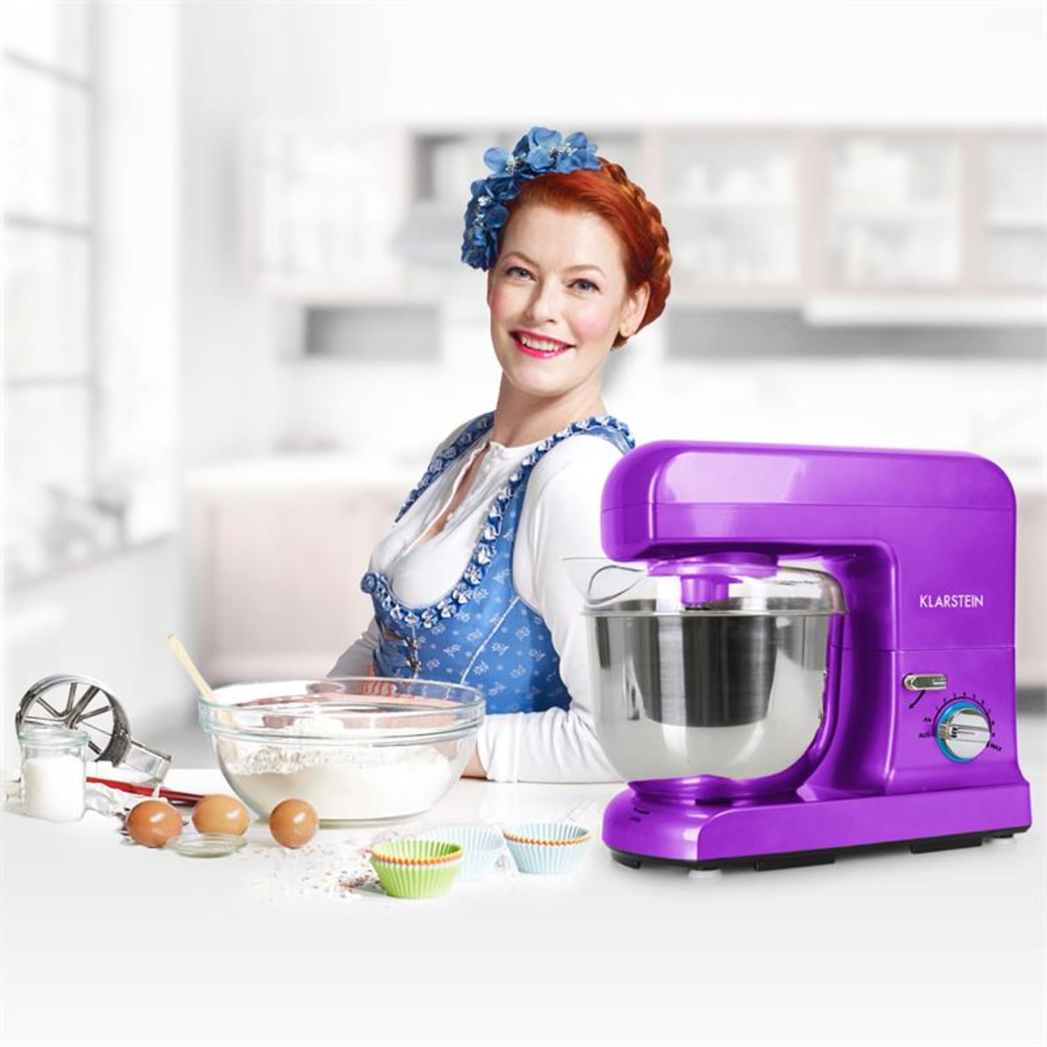 Gracia Viola keukenmachine 1000W lila Paars