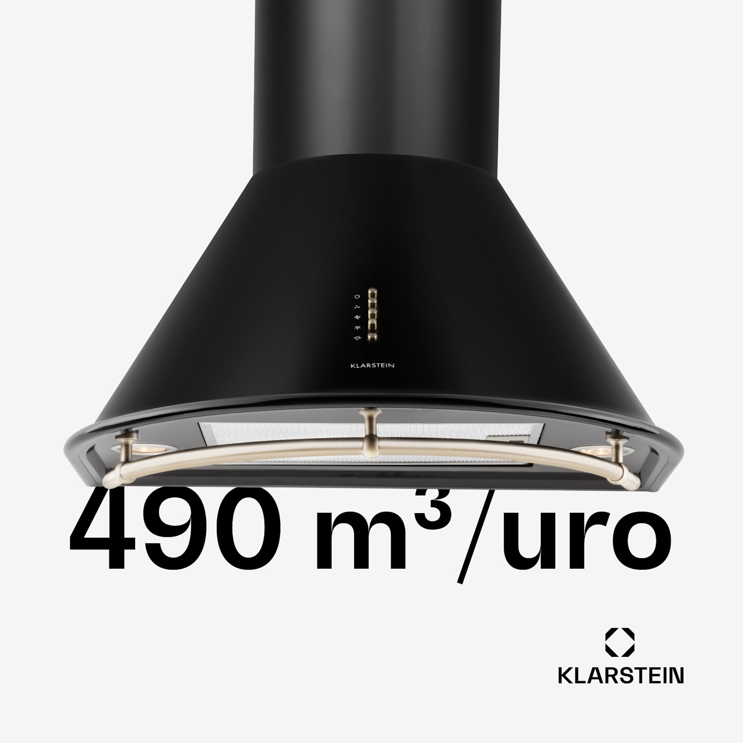 Noir Retro Kuhinjska Napa 60cm Nerjaveče Jeklo - črna Matt Črna