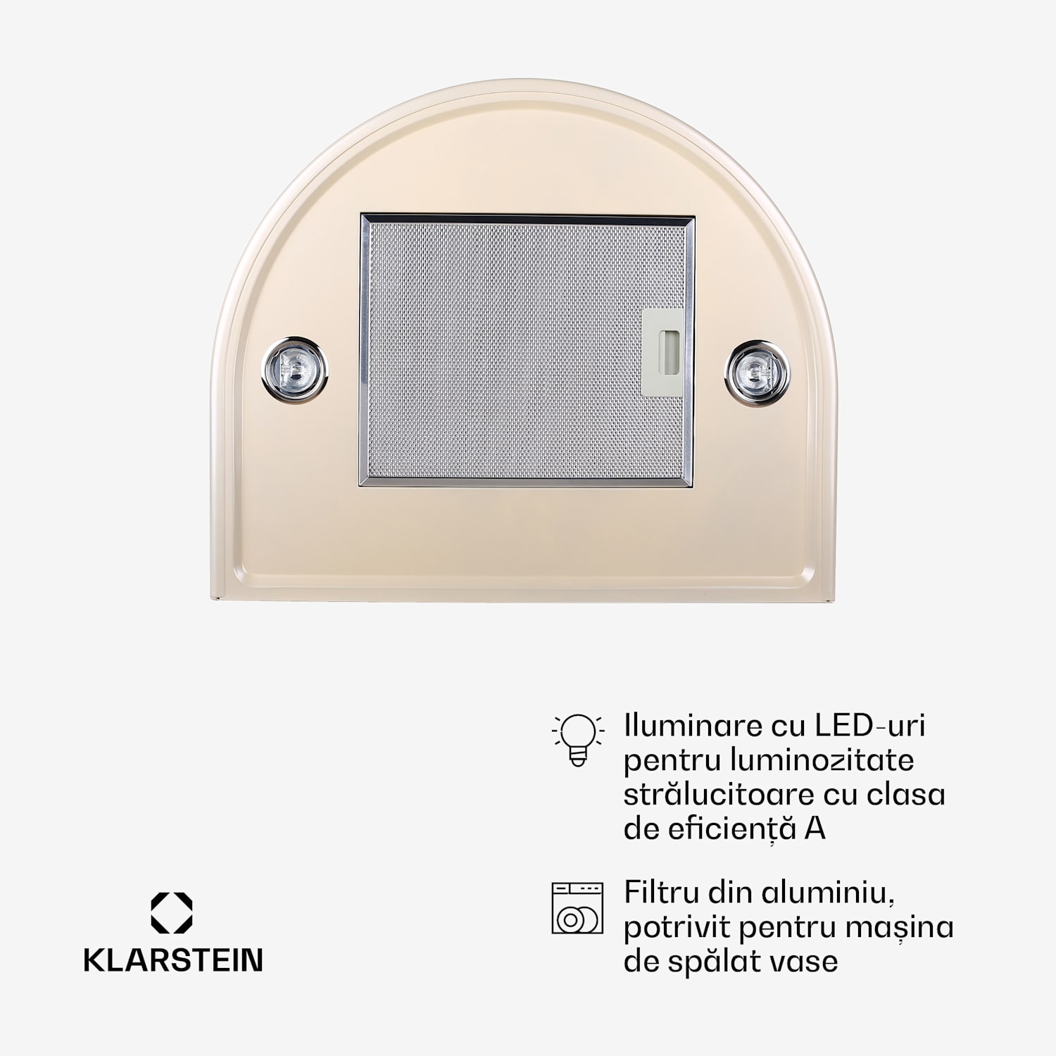 Hotă Lumio Retro Cooker 60cm,inox,culoare șampanie 