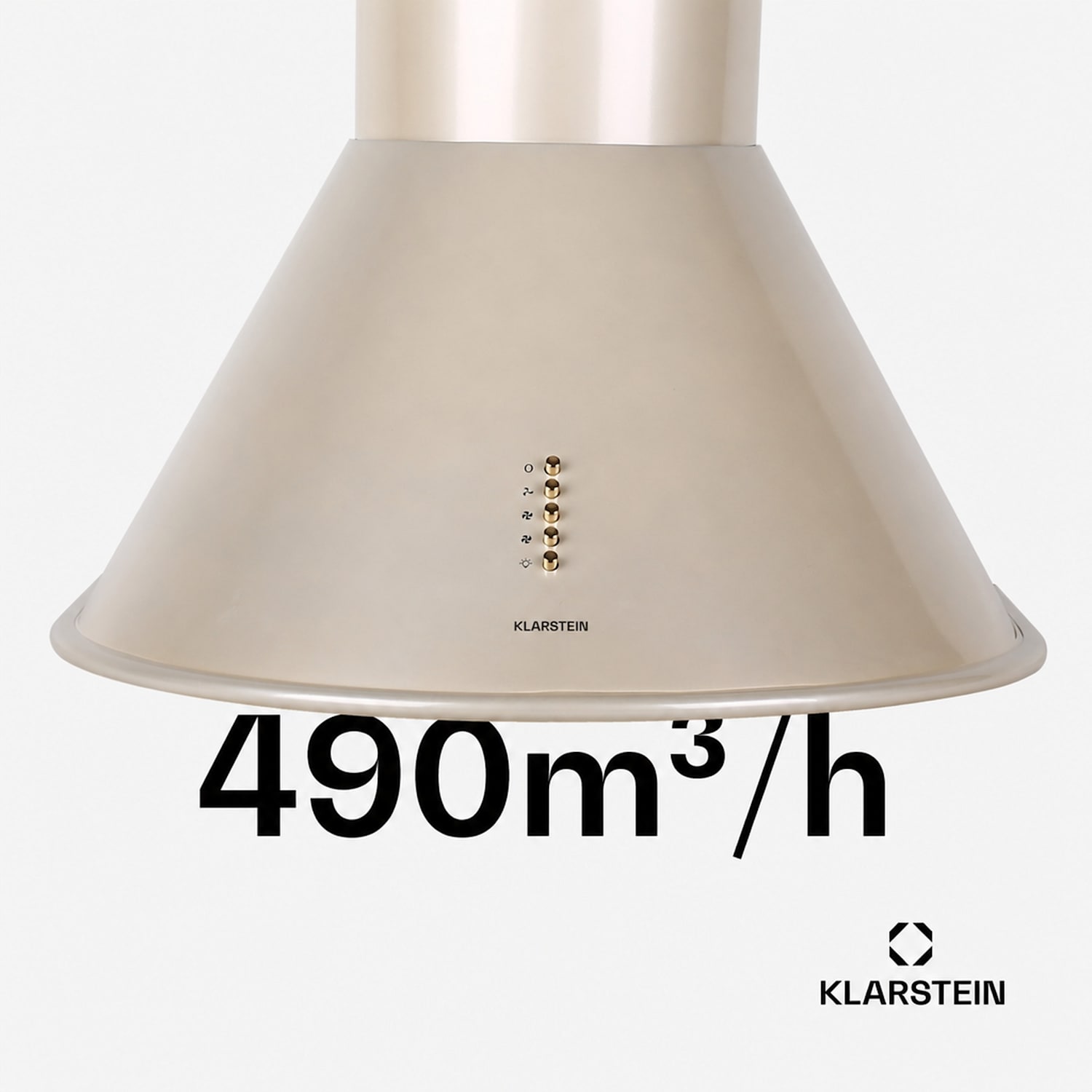 Lumio Primo Retro-spisfläkt 60cm 352 m³/h LED-lampor 400 m³/h | Nickel Metallic