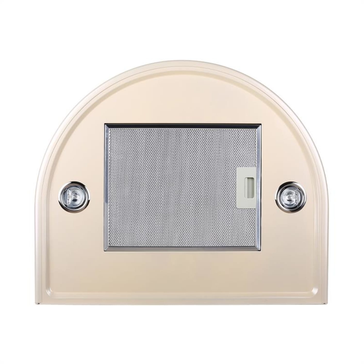  Lumio Primo Retro-Dunstabzugshaube 60cm 490 m³/h LED-Leuchten Nickel-Metallic