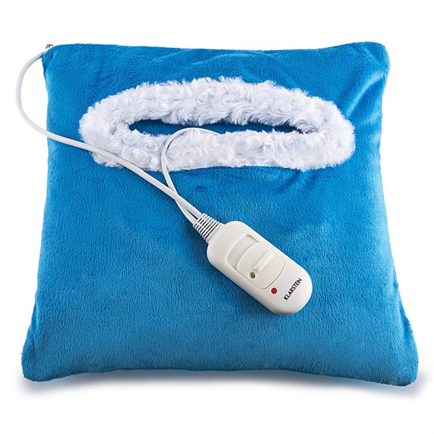 Klarstein Winter Dreams melegítő párna, 45 W, 35 x 35 cm, plüss, kék Kék