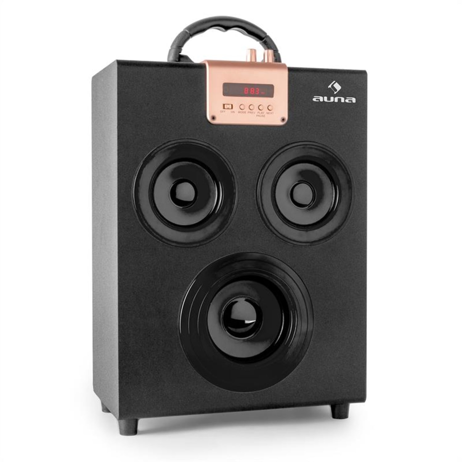 Central Park, 2.1 bluetooth reproduktor, USB, SD, přenosný Černá