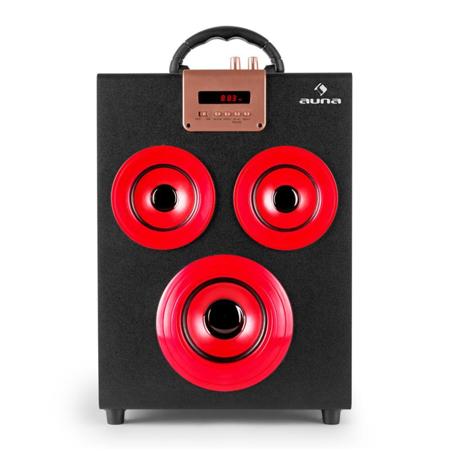 Central Park 2.1 Bluetooth-Luidspreker USB SD mobiel Rood