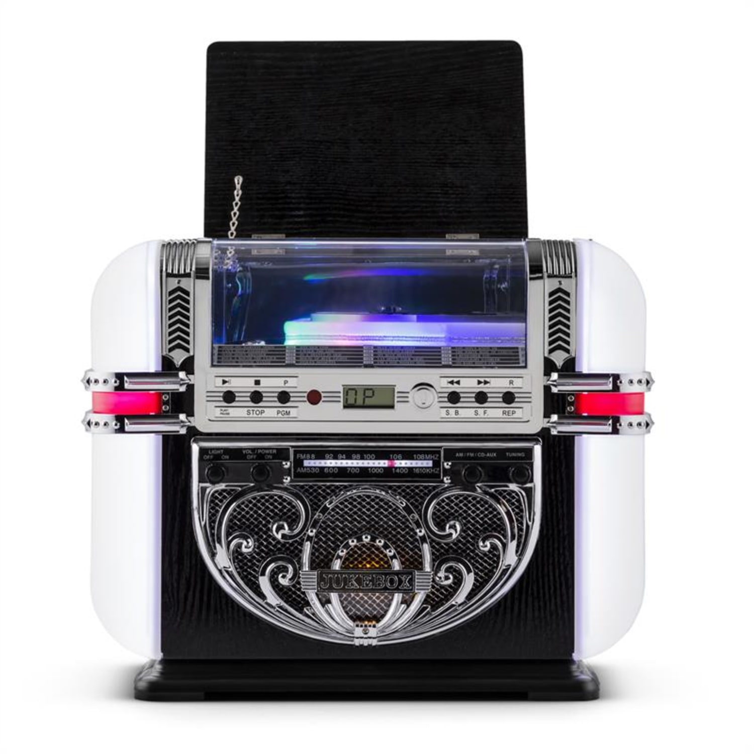 RR700 Jukebox rétro AM/FM CD AUX LED 