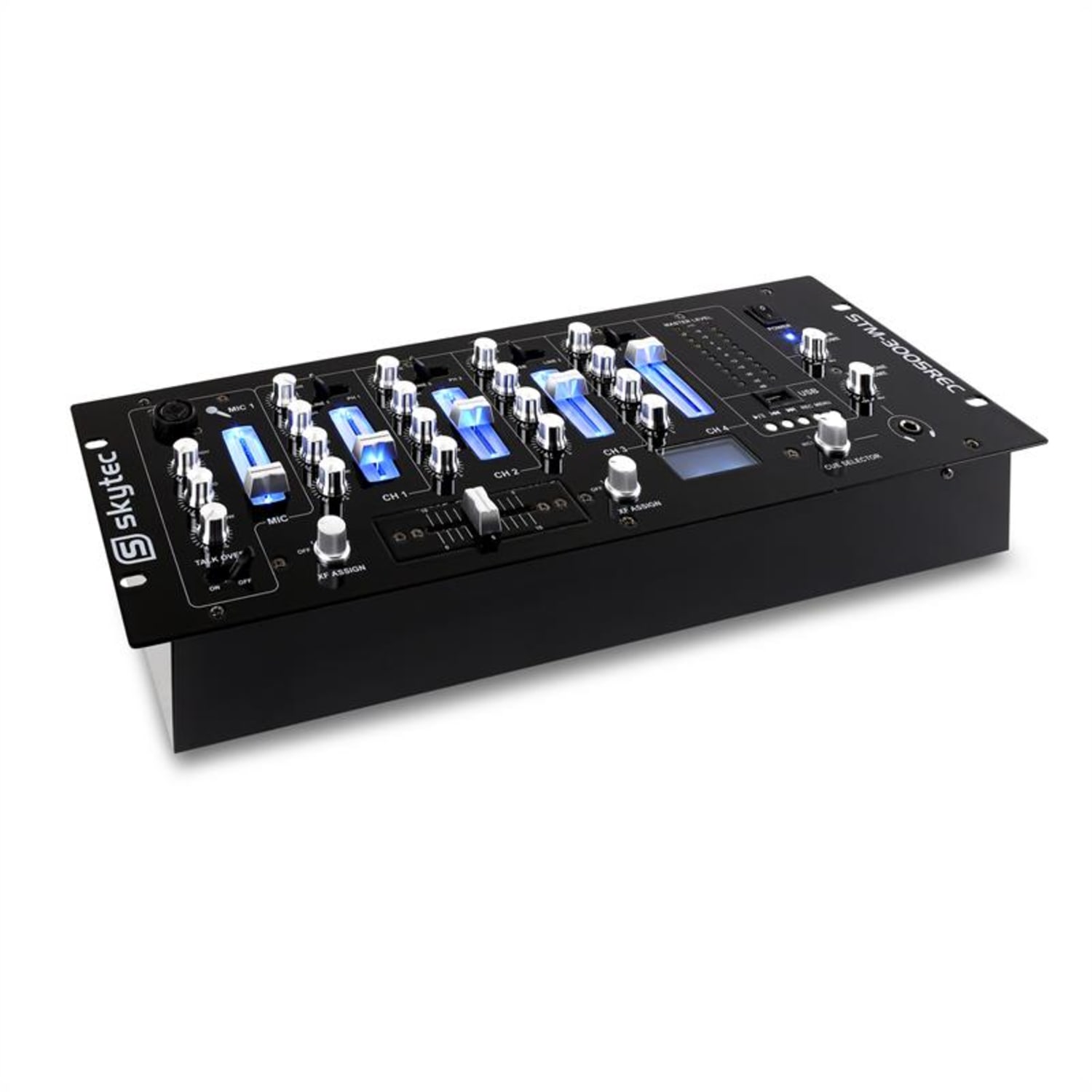 STM-3005REC, 4kanálový DJ mixážní pult, USB, MP3, REC, EQ 