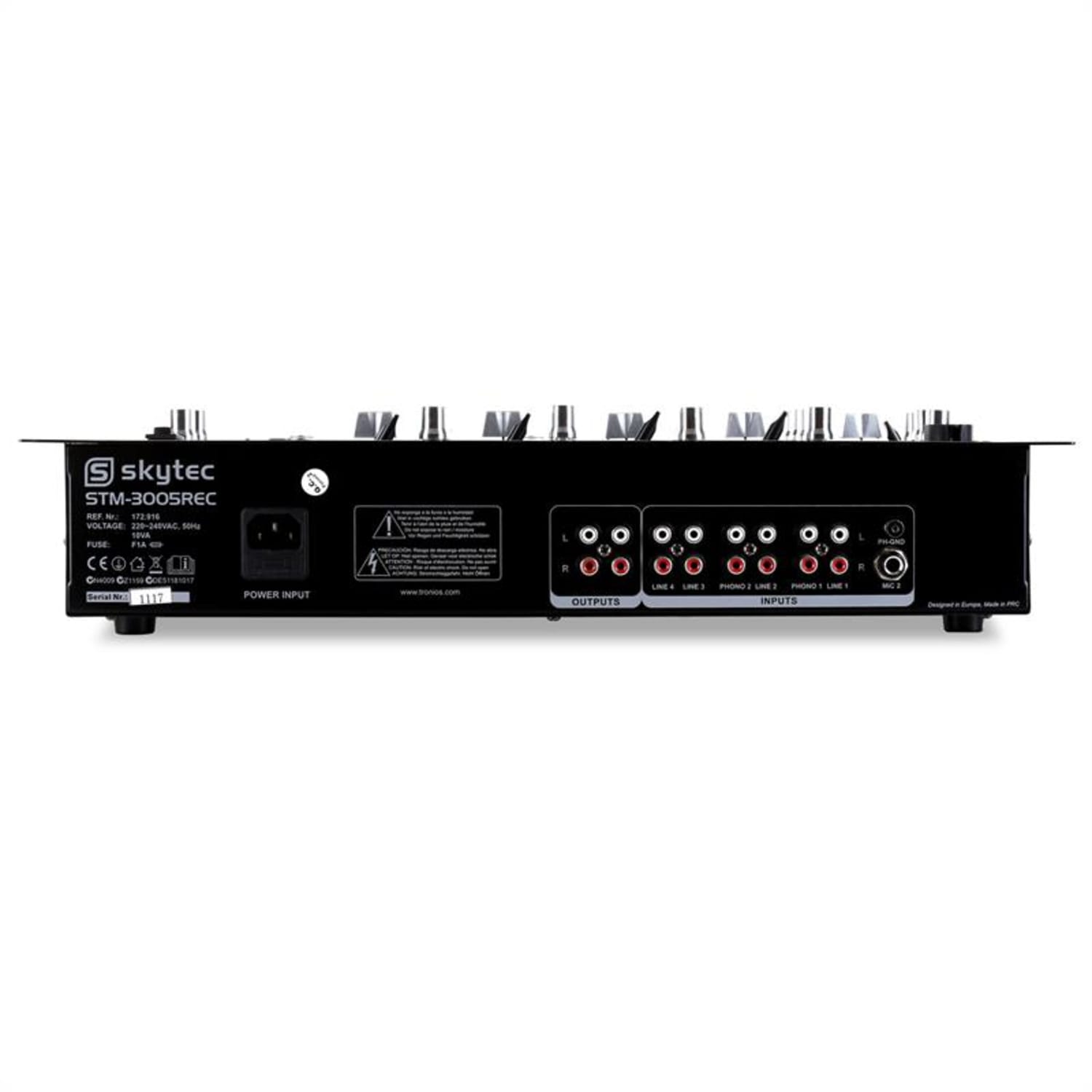 STM-3005REC, 4kanálový DJ mixážní pult, USB, MP3, REC, EQ 