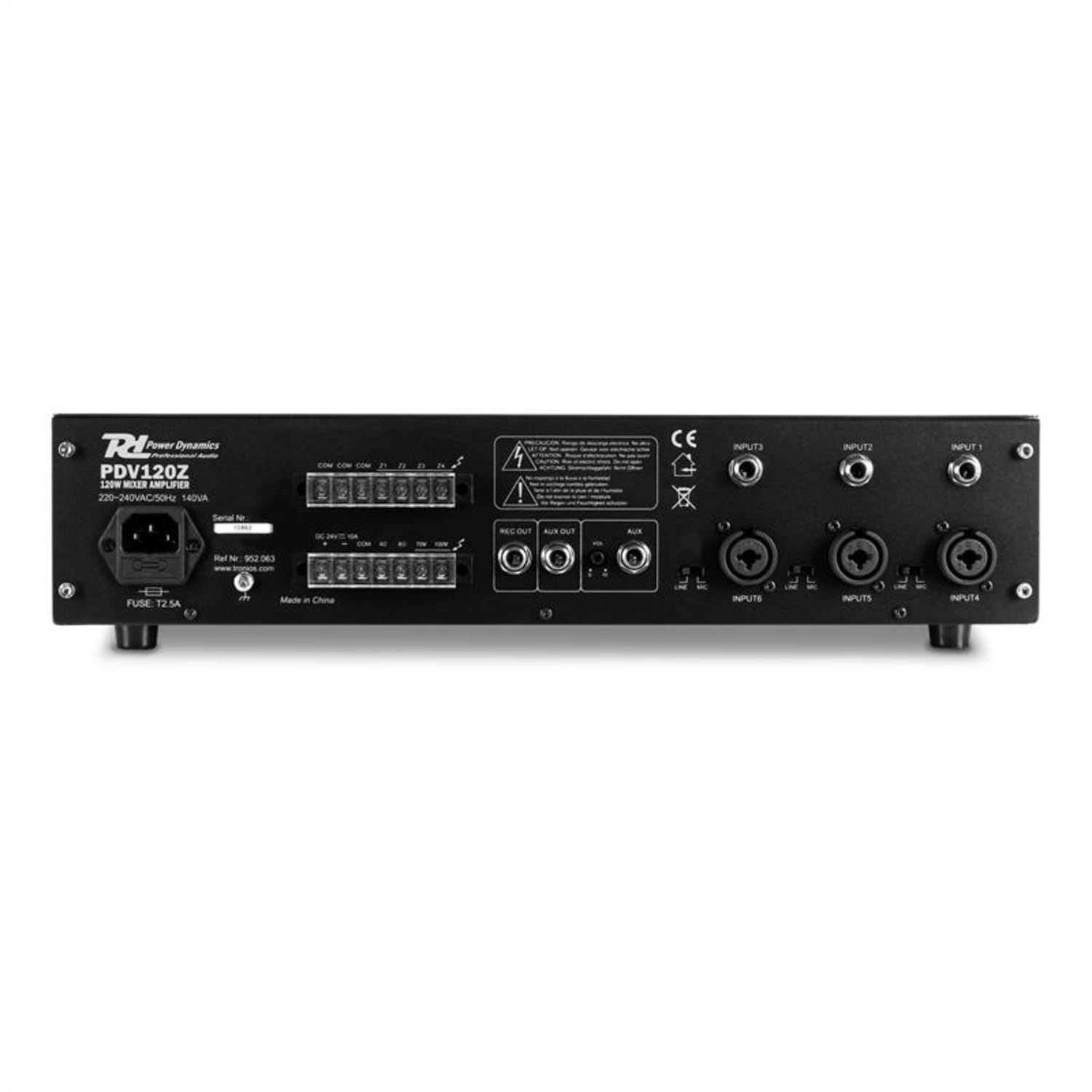 PDV120Z Amplificatore 6 canali 120W RMS 