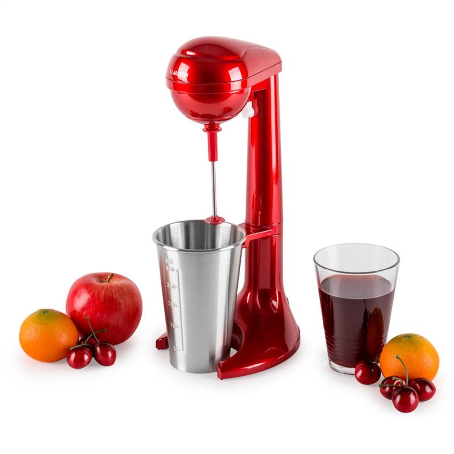 Klarstein Manhattan mixer italok készítésére, 65 W, 450 ml, 25.000 ford./perc, piros 