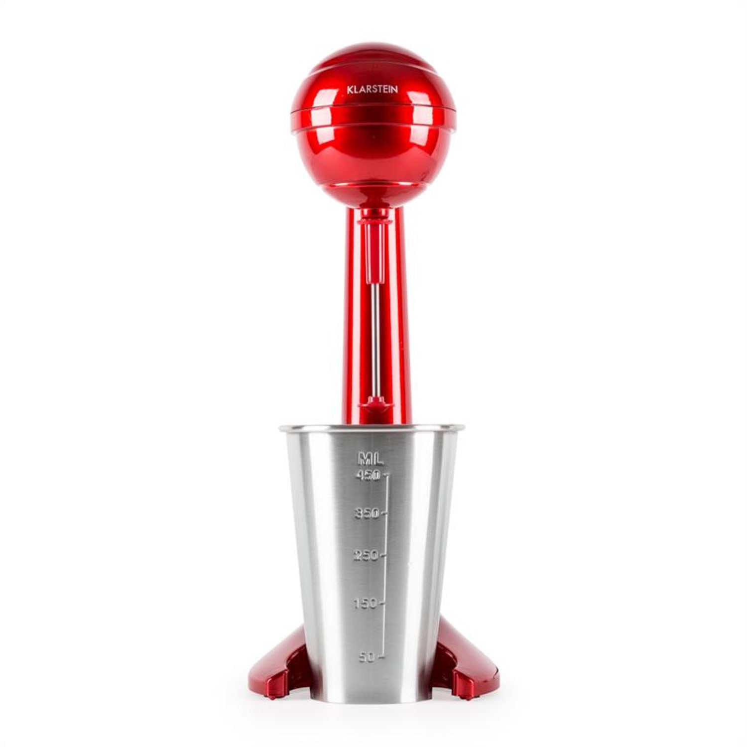 Klarstein Manhattan mixer italok készítésére, 65 W, 450 ml, 25.000 ford./perc, piros 
