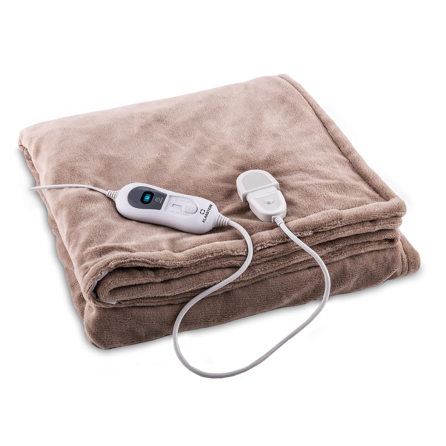 Dr. Watson XL Heizdecke 120 W 3 Stufen 180 x 130 cm Bedienteil Warmes Taupe | XL