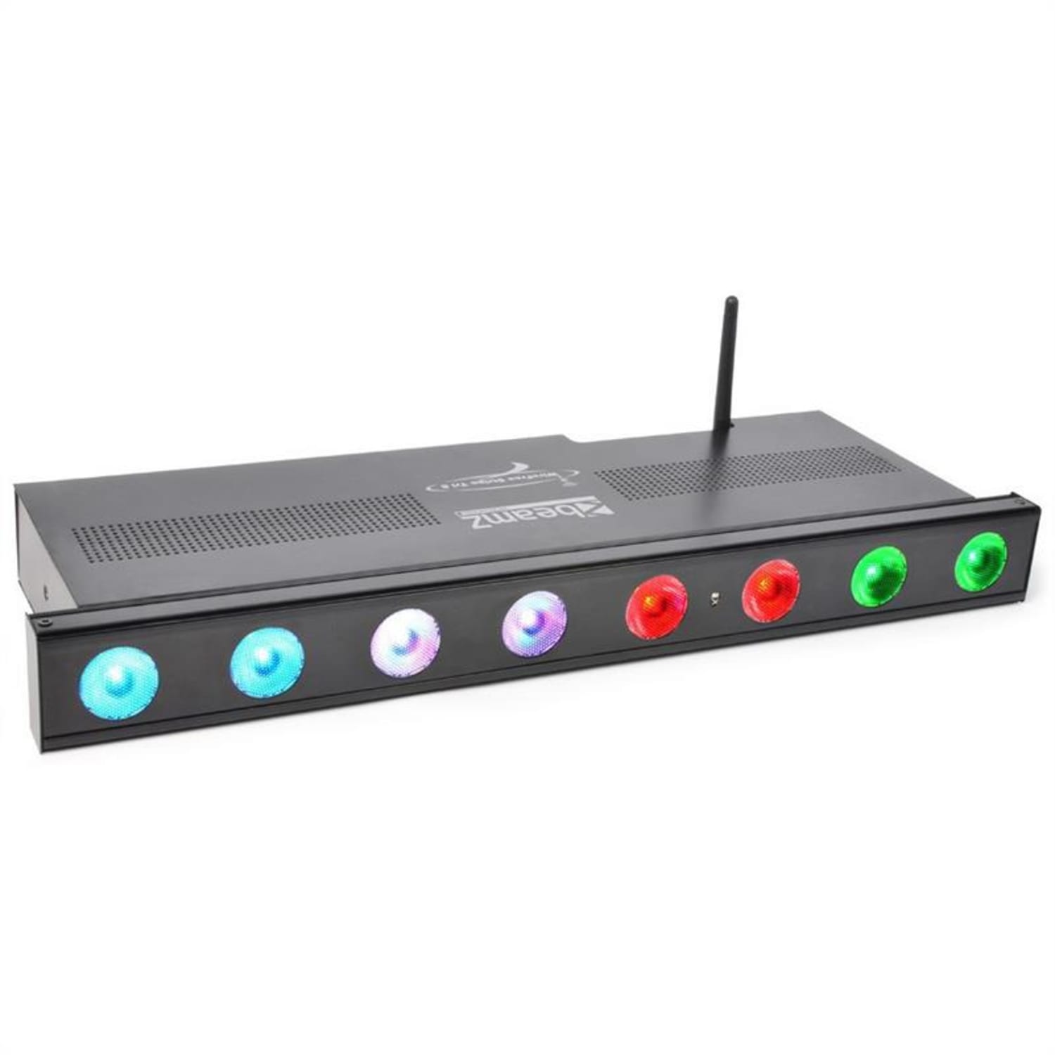 Professional Wi-Bar Barre LEDs 8 x 3W tricolore DMX sans câble 