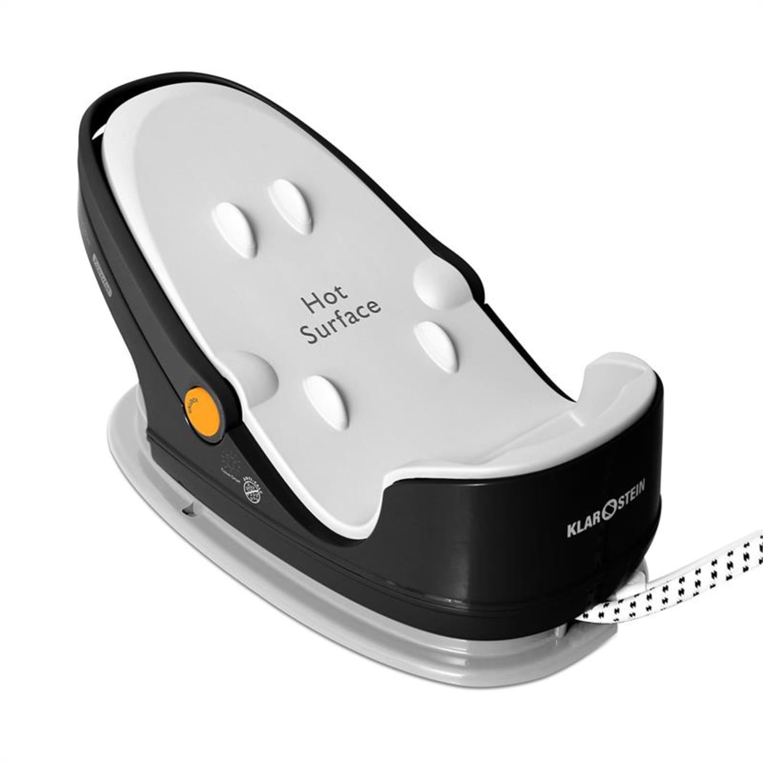 Klarstein Speed Iron 2400 W likalna parna postaja 1.7 L - oranžne barve
