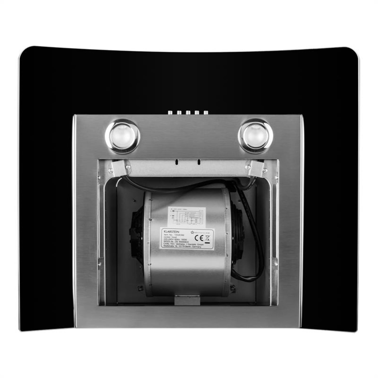 GL60WSB Extractor Fumos Exaustor Cozinha Aço Inoxidável 60cm 350m³/h 60 | Preto