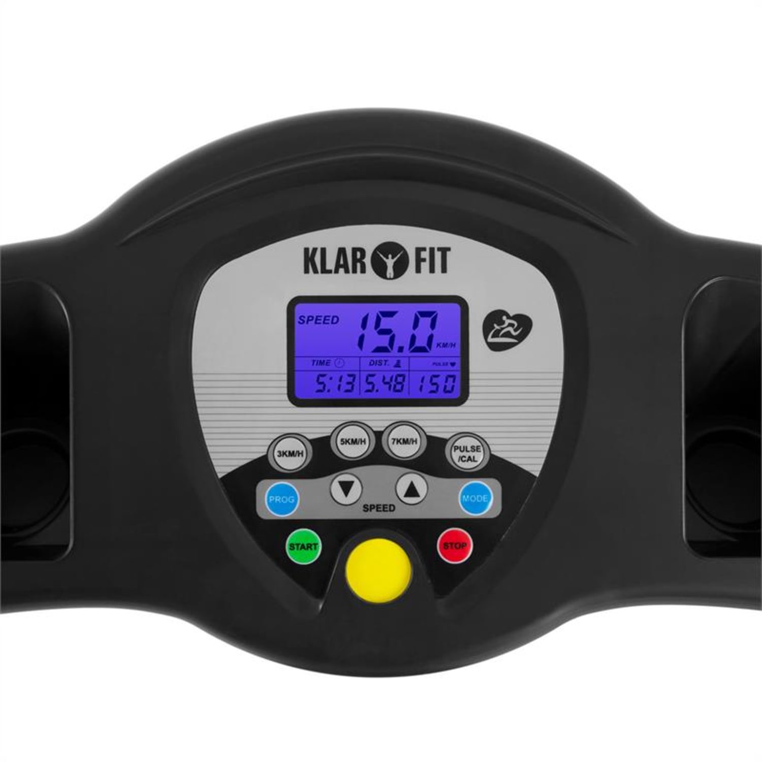 Pacemaker X3 cinta para correr 1,5 CV 12 km/h pulsometro 3 niveles de inclinación Negro