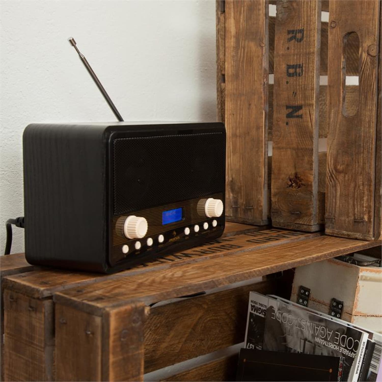 Digidab Retro radio digitale DAB FM sveglia 