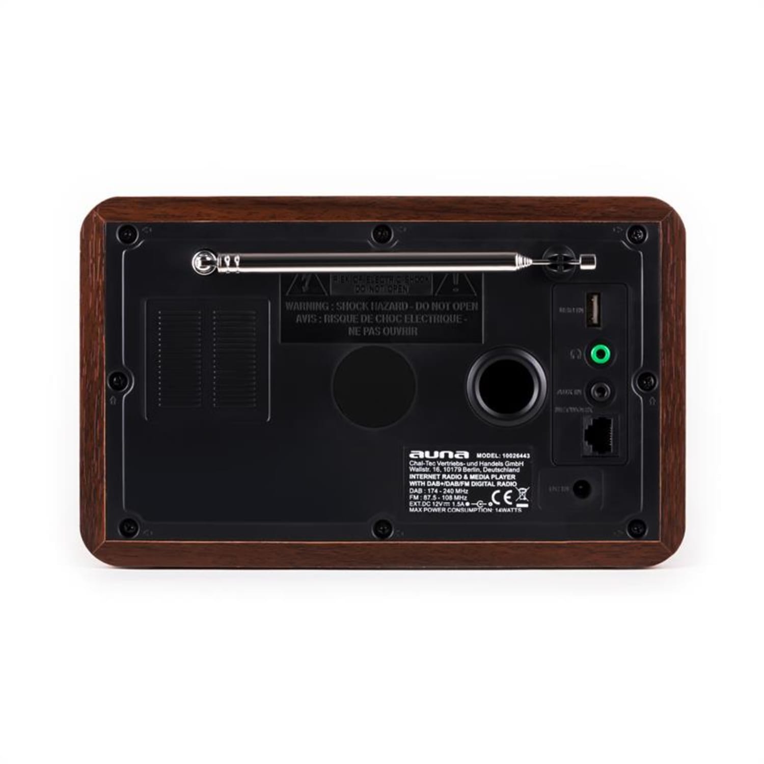 Worldwide internetové rádio, síťový přehrávač, WLAN/LAN, DAB/DAB+, FM, USB, AUX 