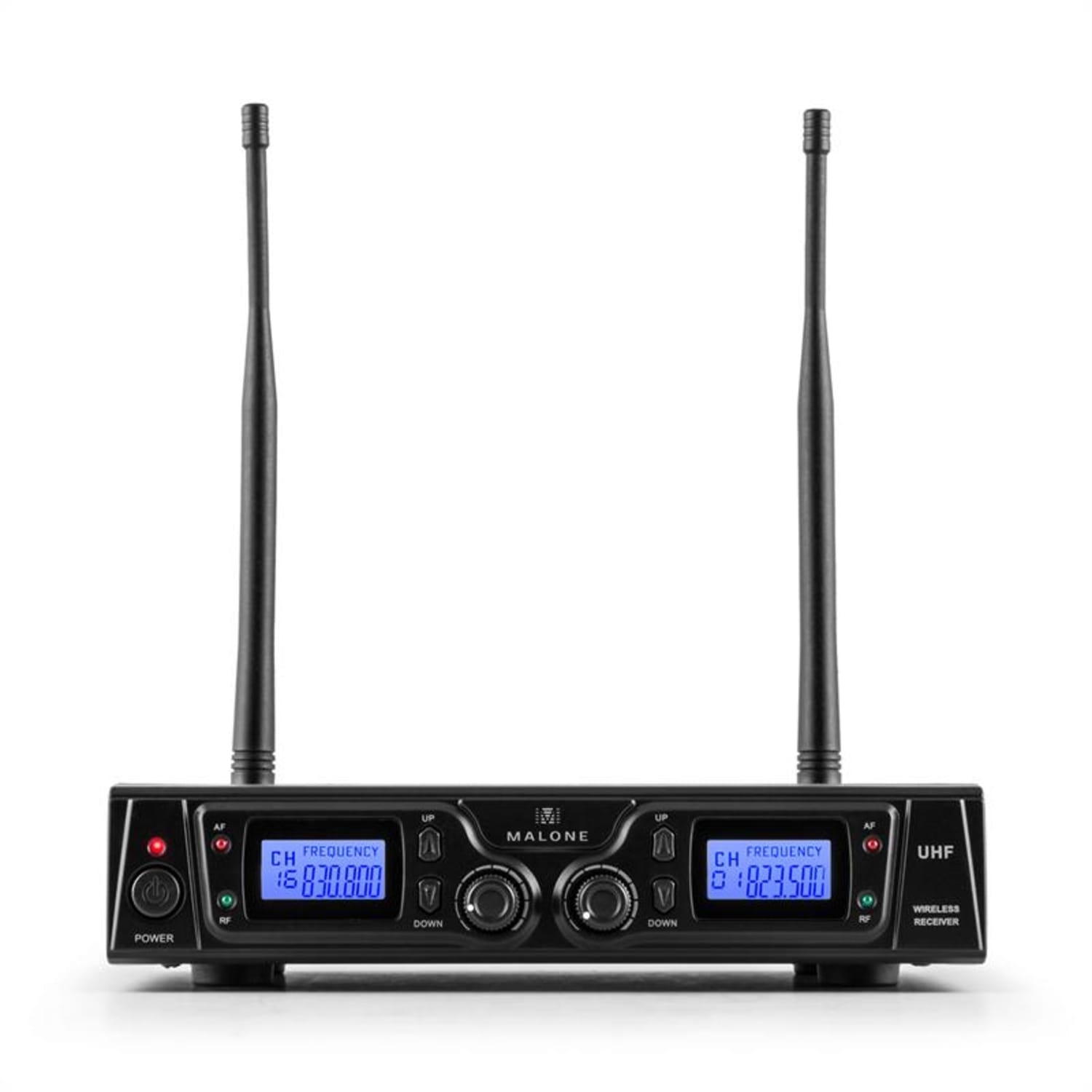 Duet Pro V2 Set Microphones UHF 2 canaux portée 50m 2 x Micros casques