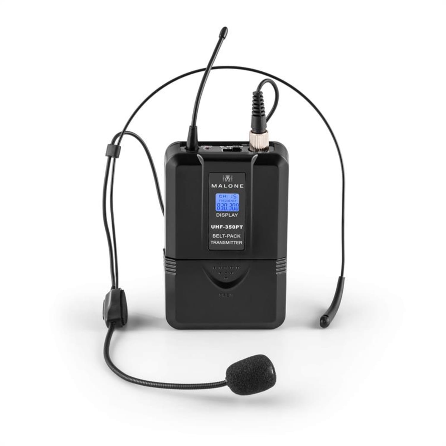 Duet Pro V2 Set Microphones UHF 2 canaux portée 50m 2 x Micros casques