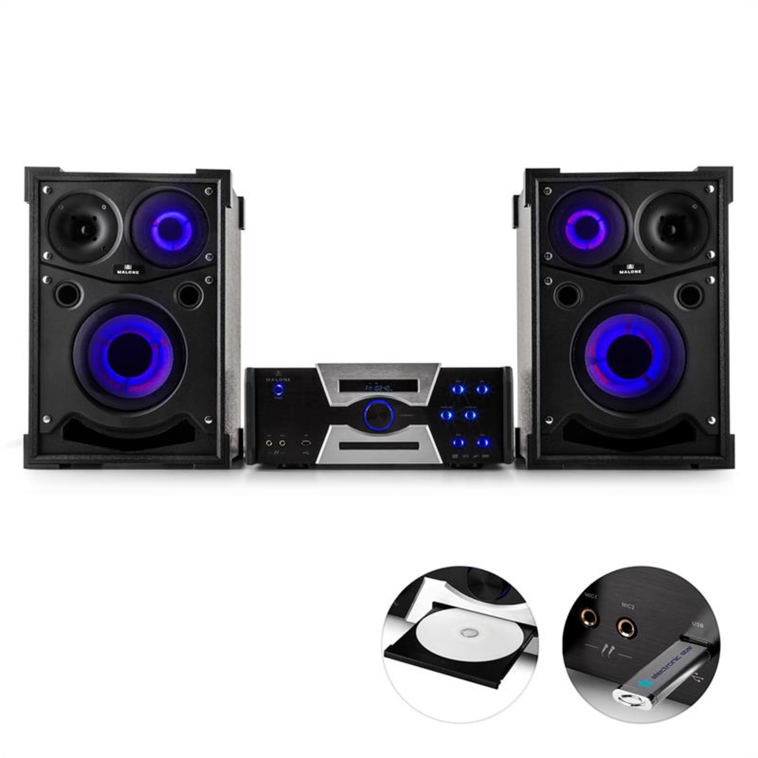 Hotrod 4000, 800 W, parti audio rendszer, bluetooth, DVD, HDMI, USB, AUX
