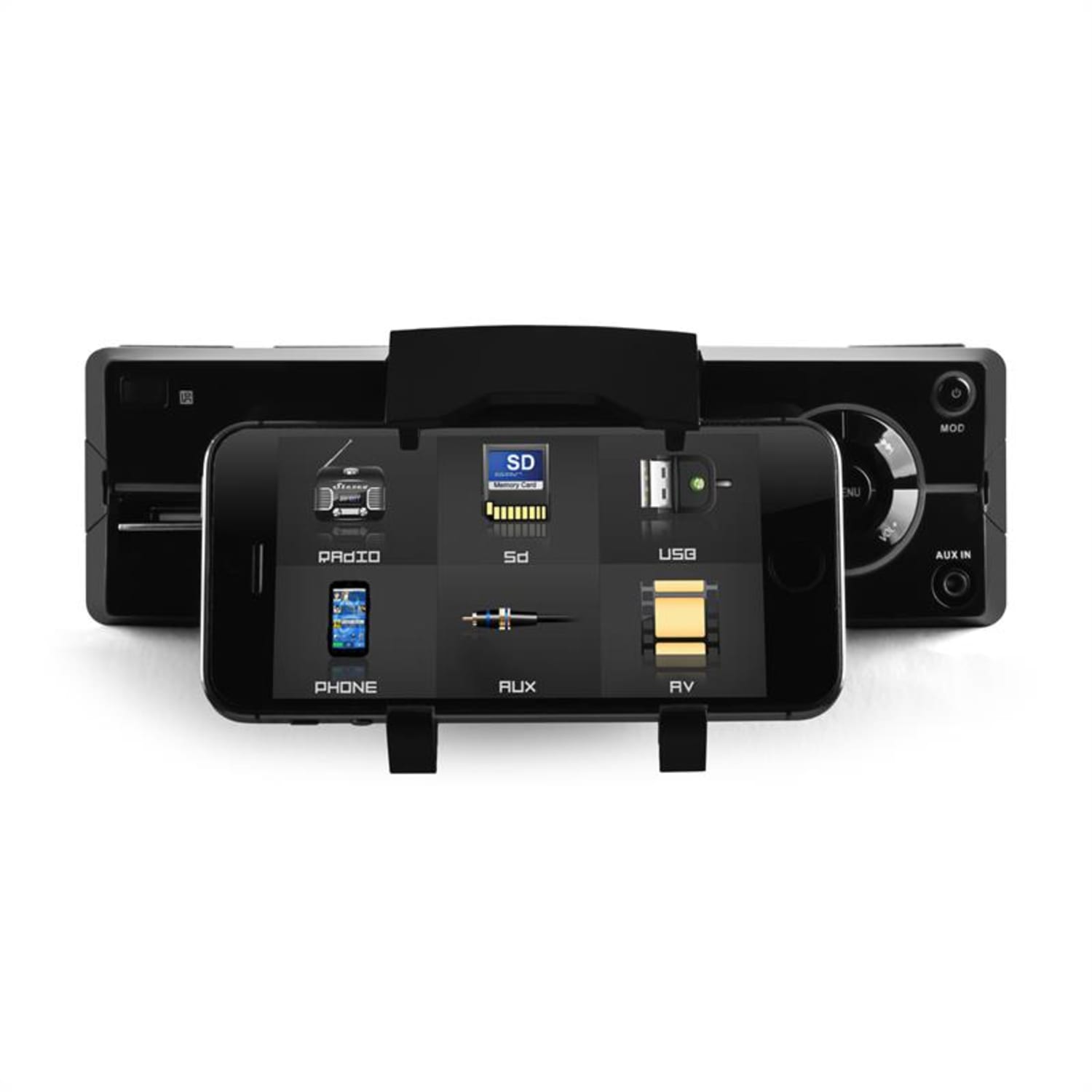 MD-640 Autoradio Bluetooth SD Sostegno Smartphone 