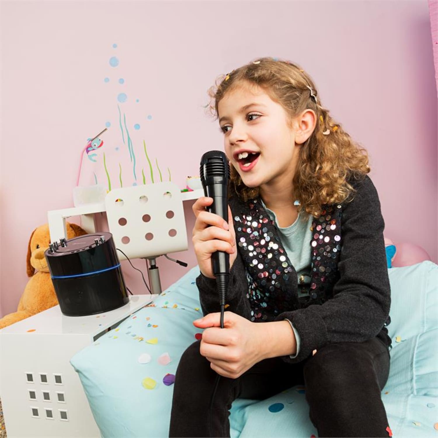 KS-1 Starlet, karaoké systém, čierny 