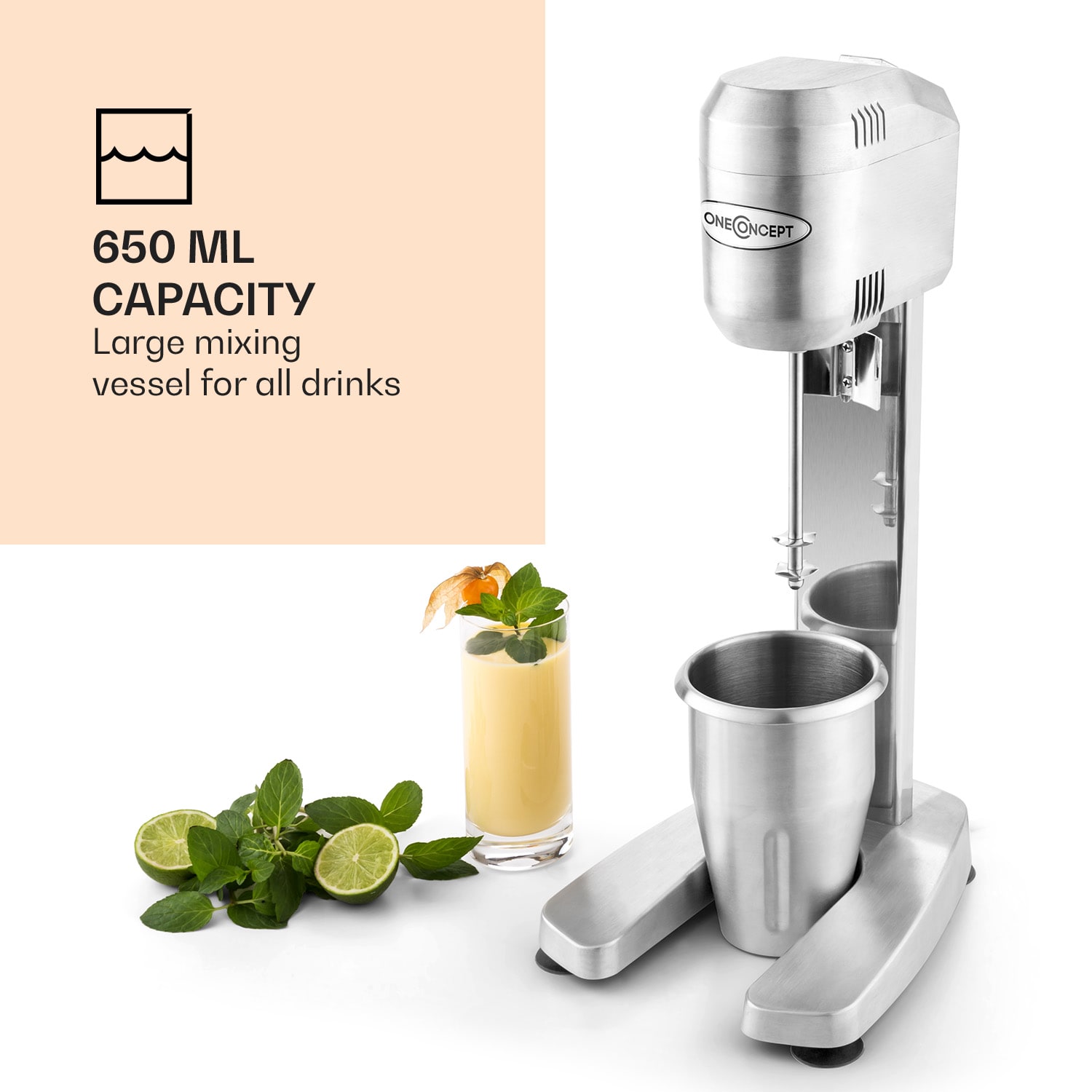 DM-B, 400 W, 650 ml, mikser za miješanje pića, gastro mikser za barov