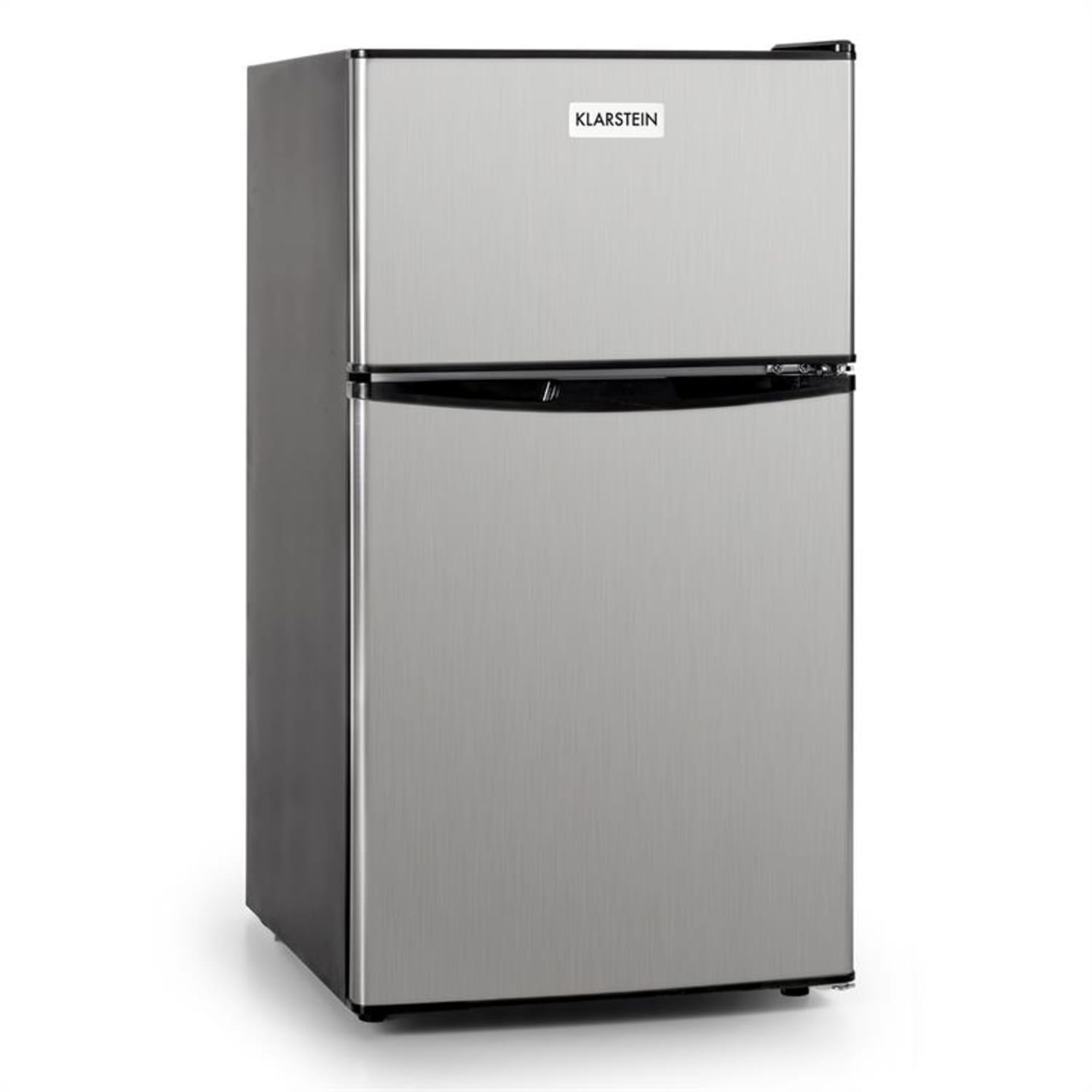 Big Daddy Cool Koelkast 85 liter Klasse A+ Roestvrij Staal zwart 80 ltr | Zilver