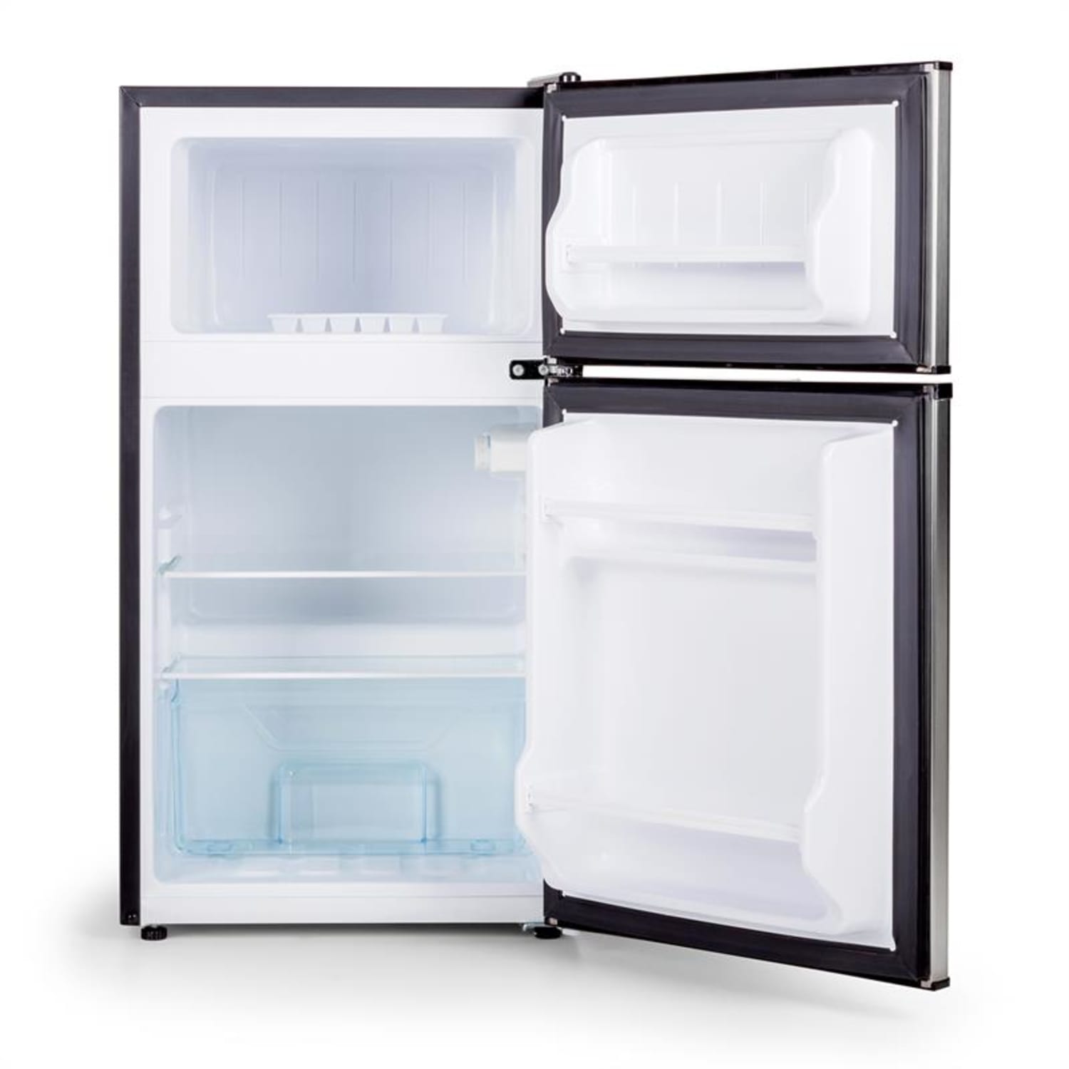 Big Daddy Cool Koelkast 85 liter Klasse A+ Roestvrij Staal zwart 80 ltr | Zilver