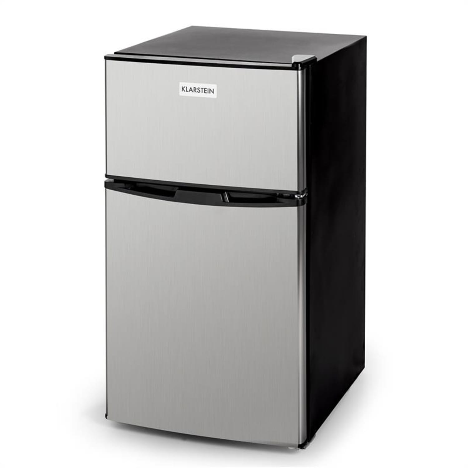 Big Daddy Cool Koelkast 85 liter Klasse A+ Roestvrij Staal zwart 80 ltr | Zilver