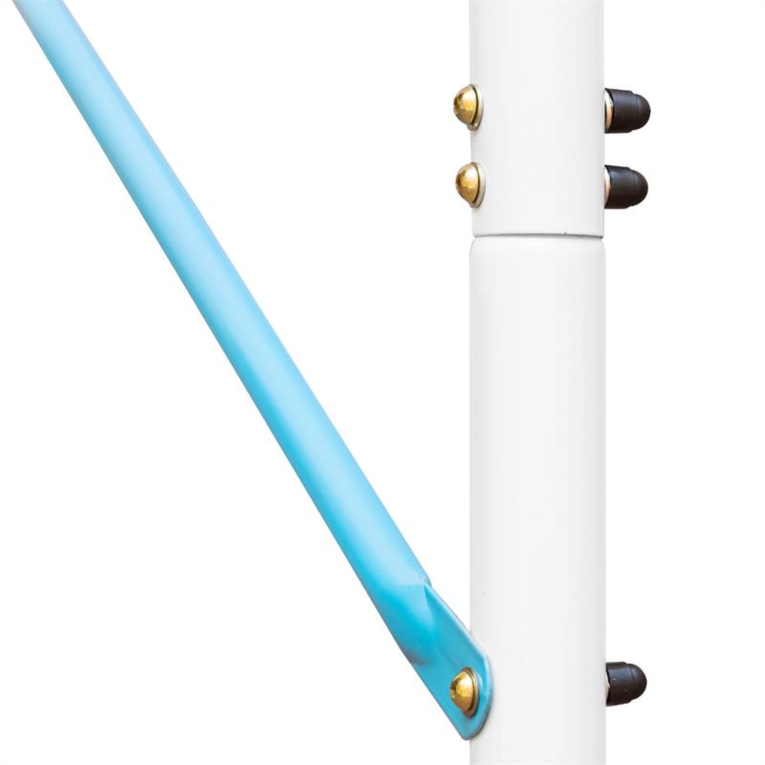 Olav, huśtawka dla dzieci, huśtawka ogrodowa, stalowy stelaż Nebeško modra