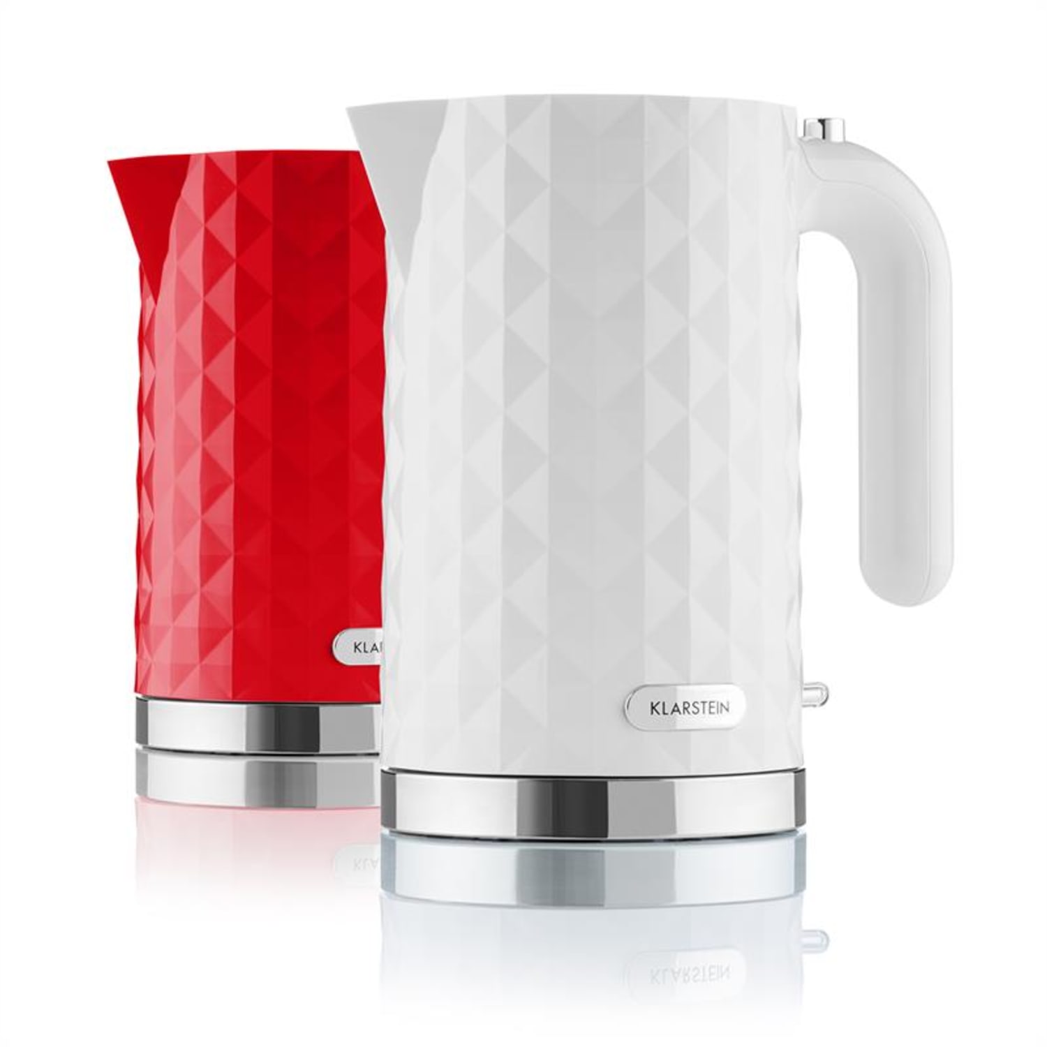 Klarstein Granada Bianca, 2200 W, 1,7 l, vízforraló, fehér Fehér