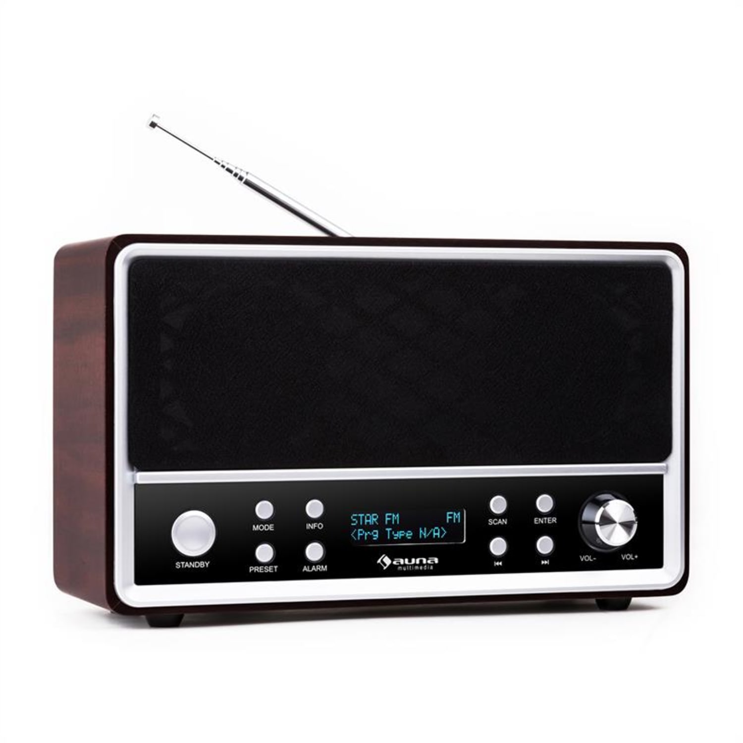Charleston, DAB+ - digitální přenosné rádio s FM/AM, RDS a budíkem 
