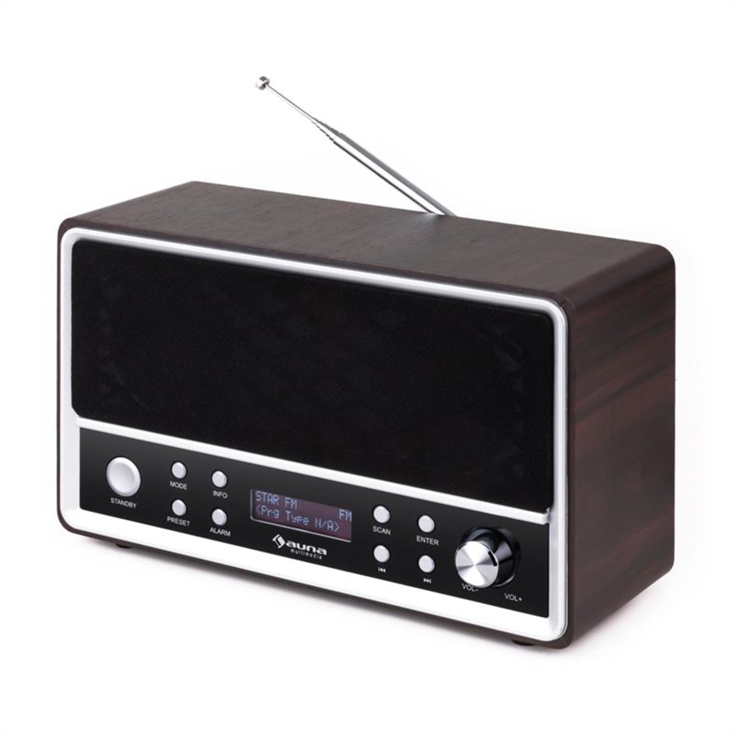 Charleston, DAB+ - digitální přenosné rádio s FM/AM, RDS a budíkem 