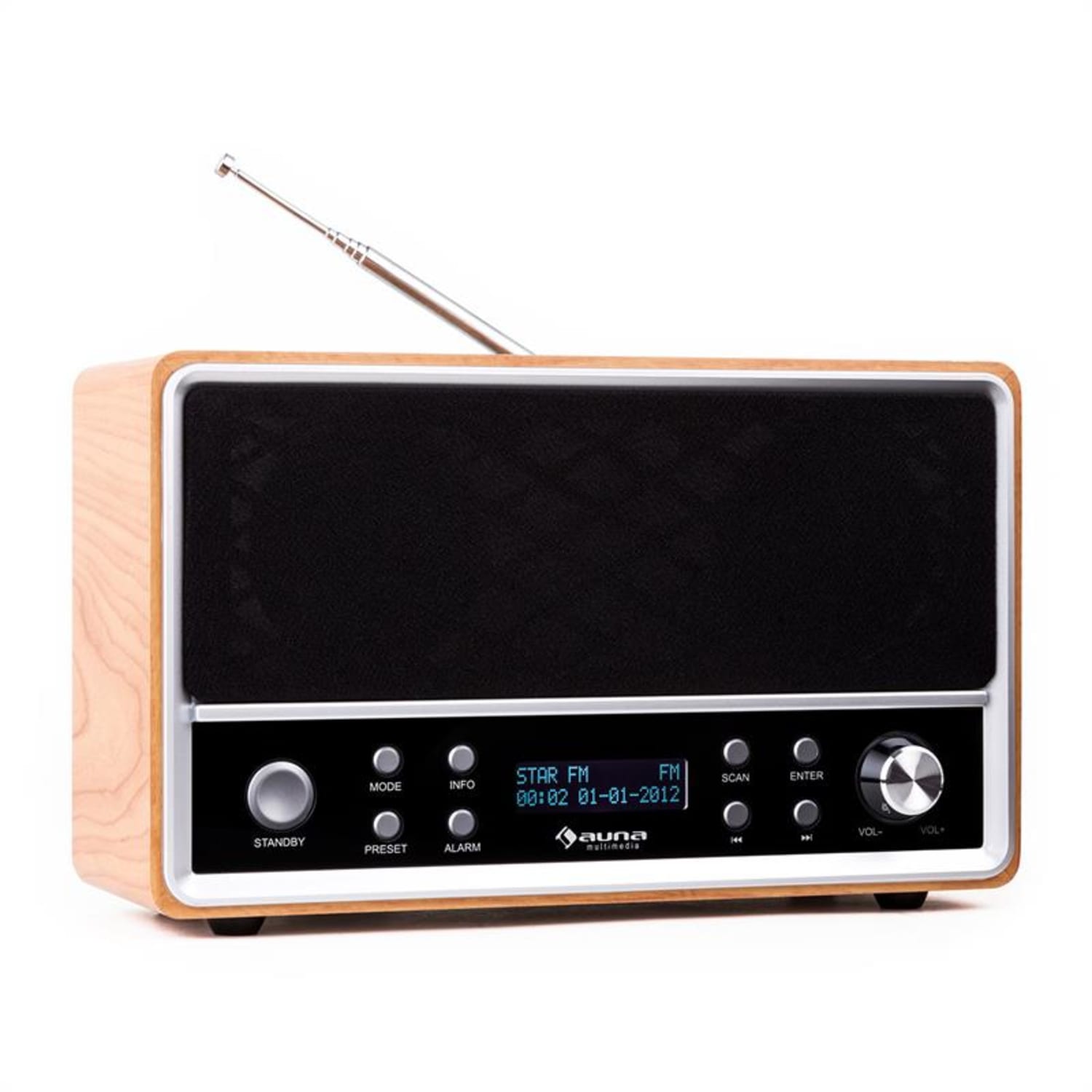 Charleston DAB + Portable Digital Radio FM RDS Alarm Clock 