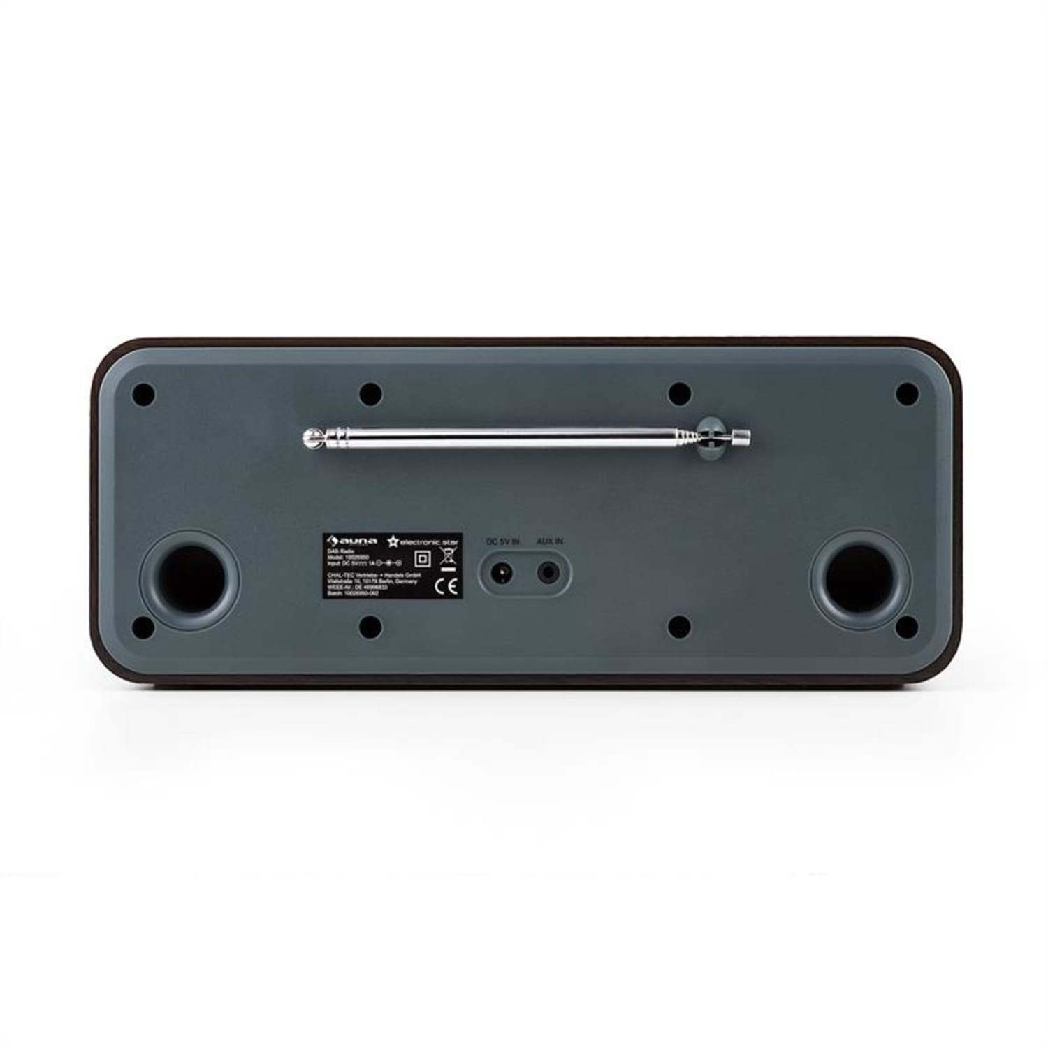 Georgia Radio numérique tuner DAB DAB+ FM entrée AUX- marron foncé 