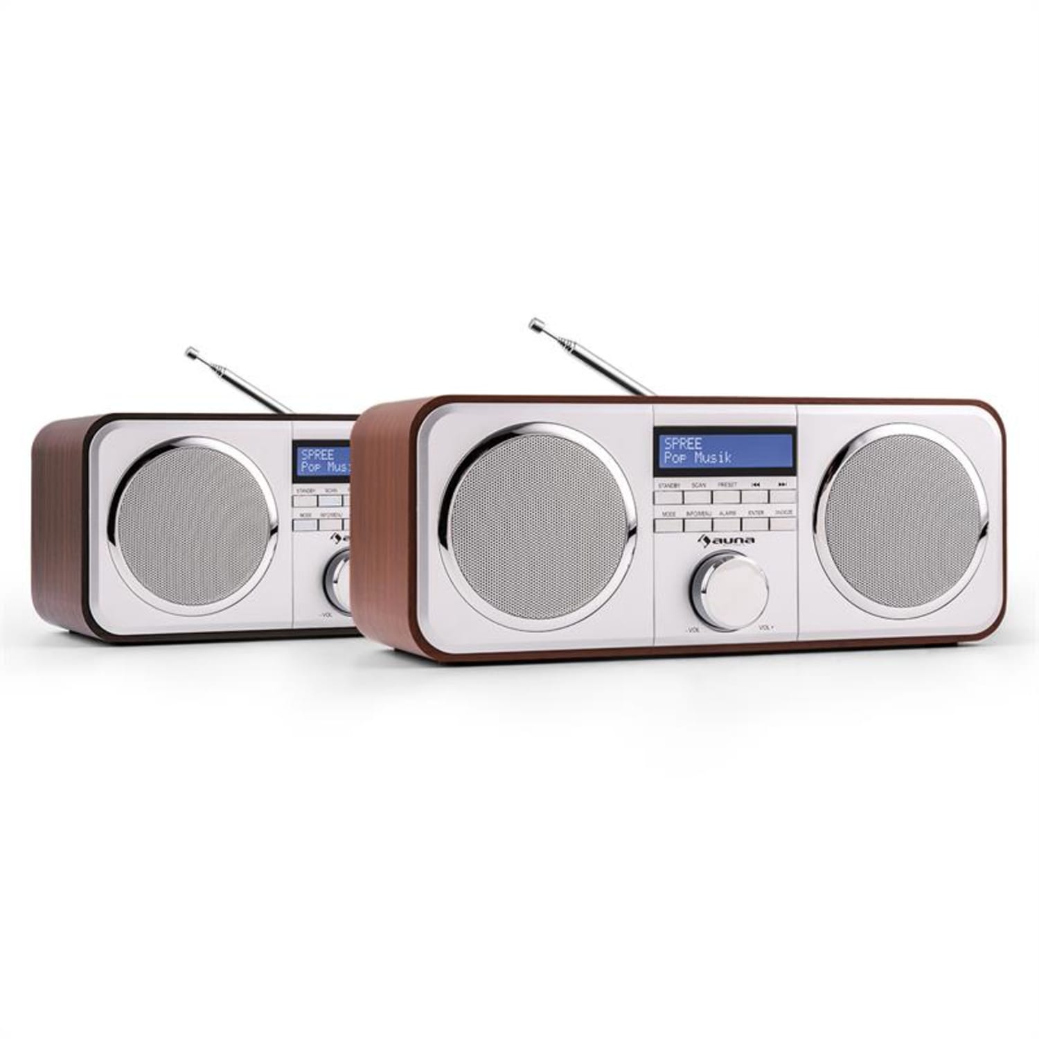 Georgia Radio numérique tuner DAB DAB+ FM entrée AUX- marron foncé 