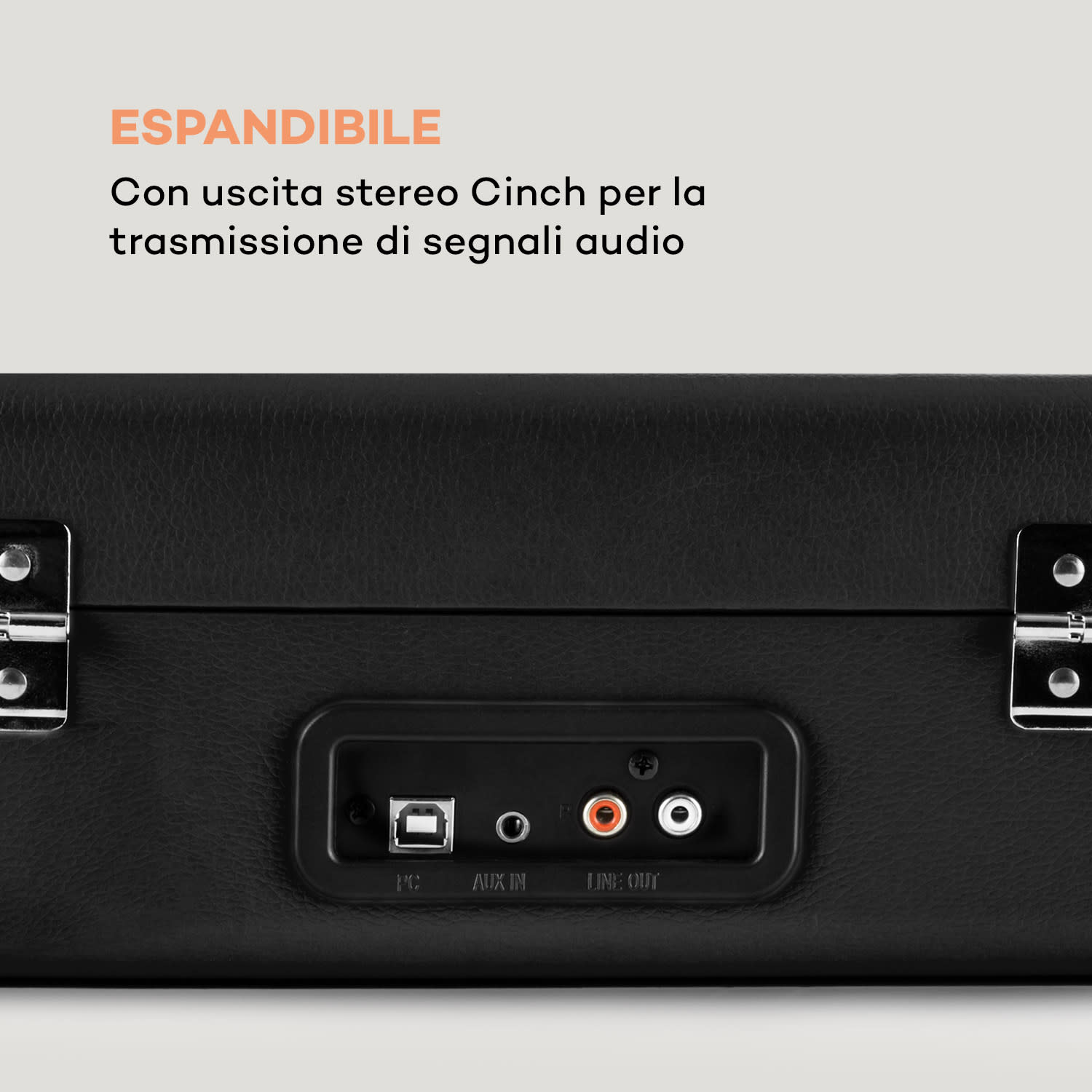 Peggy Sue giradischi retrò USB LP nero Nero