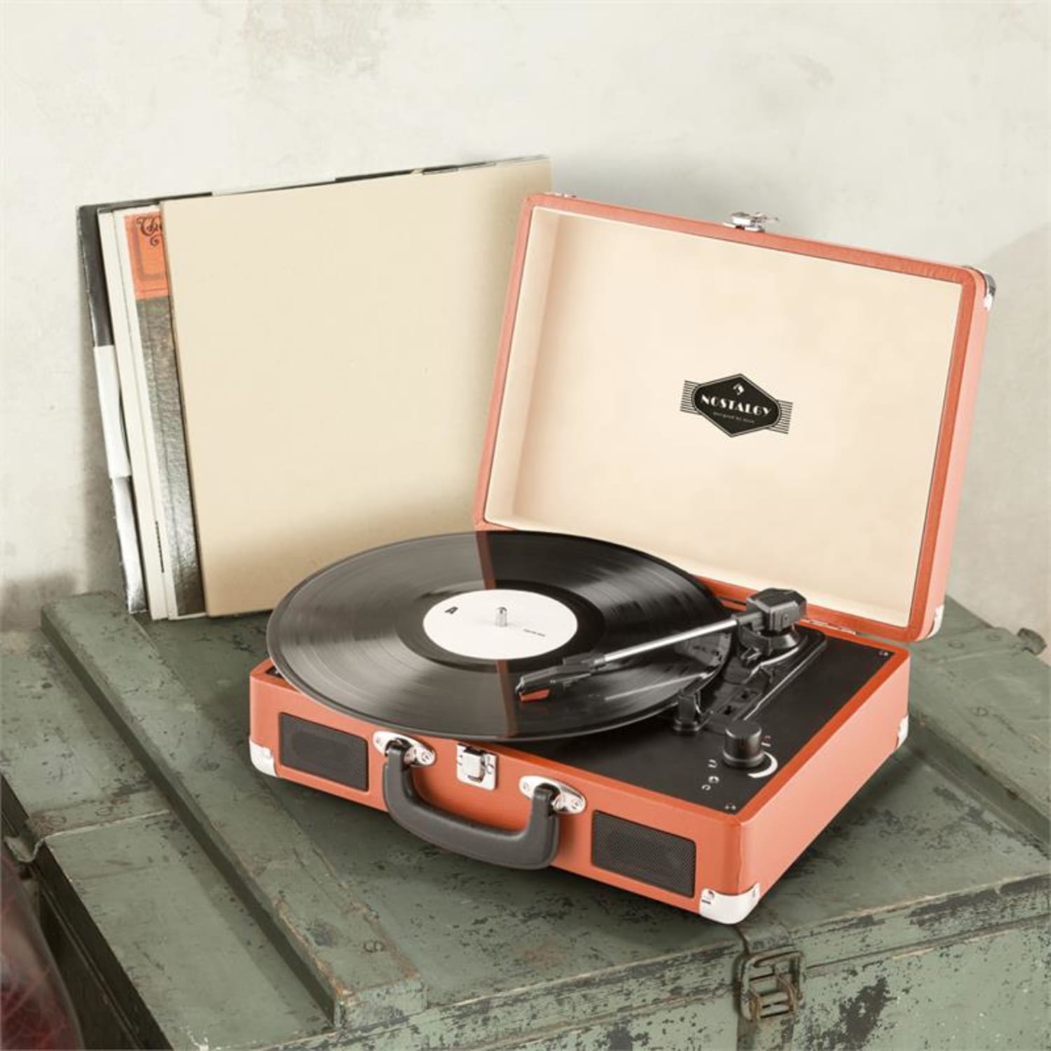 Peggy Sue retro-levysoitin LP USB - oranssi Oranssi
