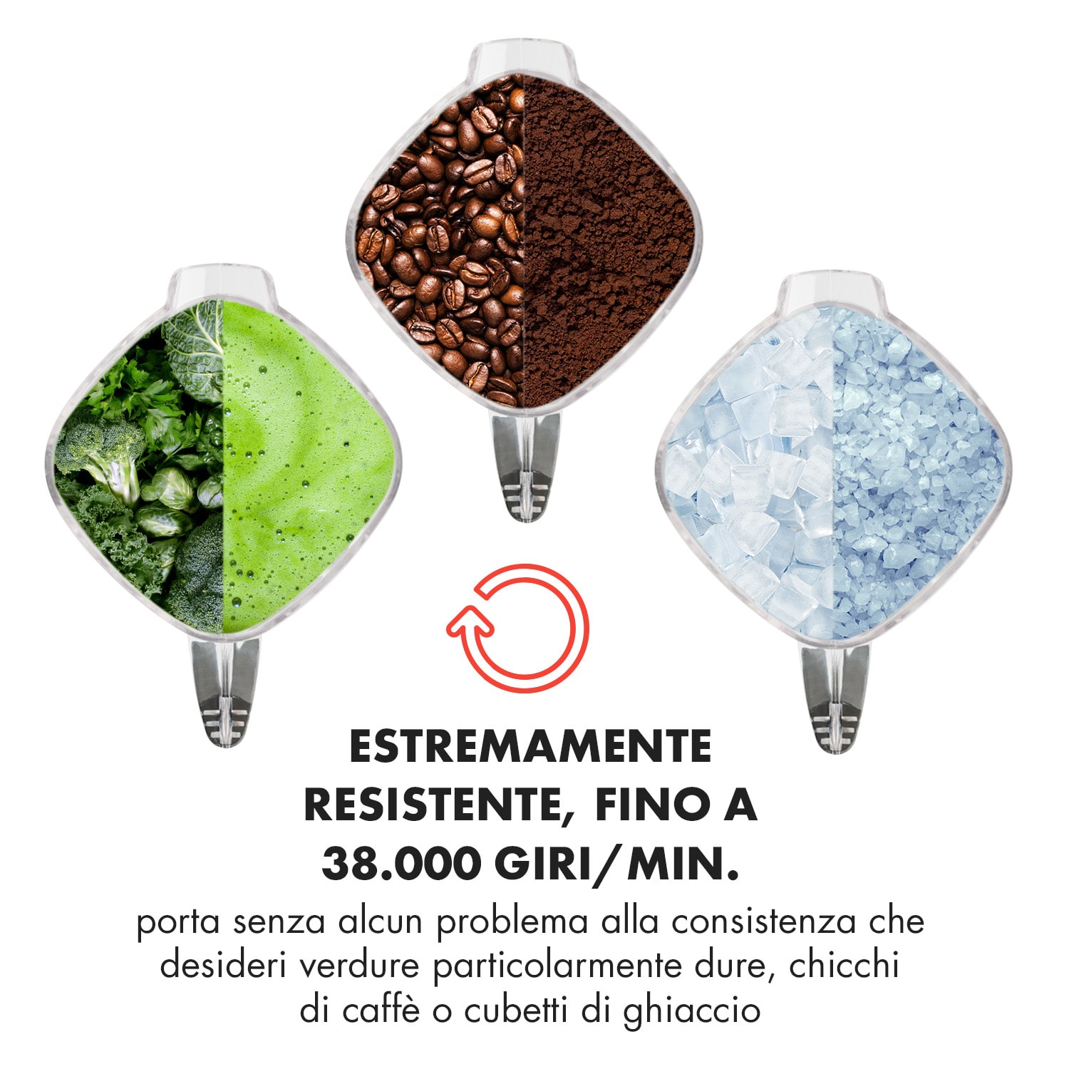 Herakles 8G frullatore professionale frullatore da tavolo 1800 W verde Verde