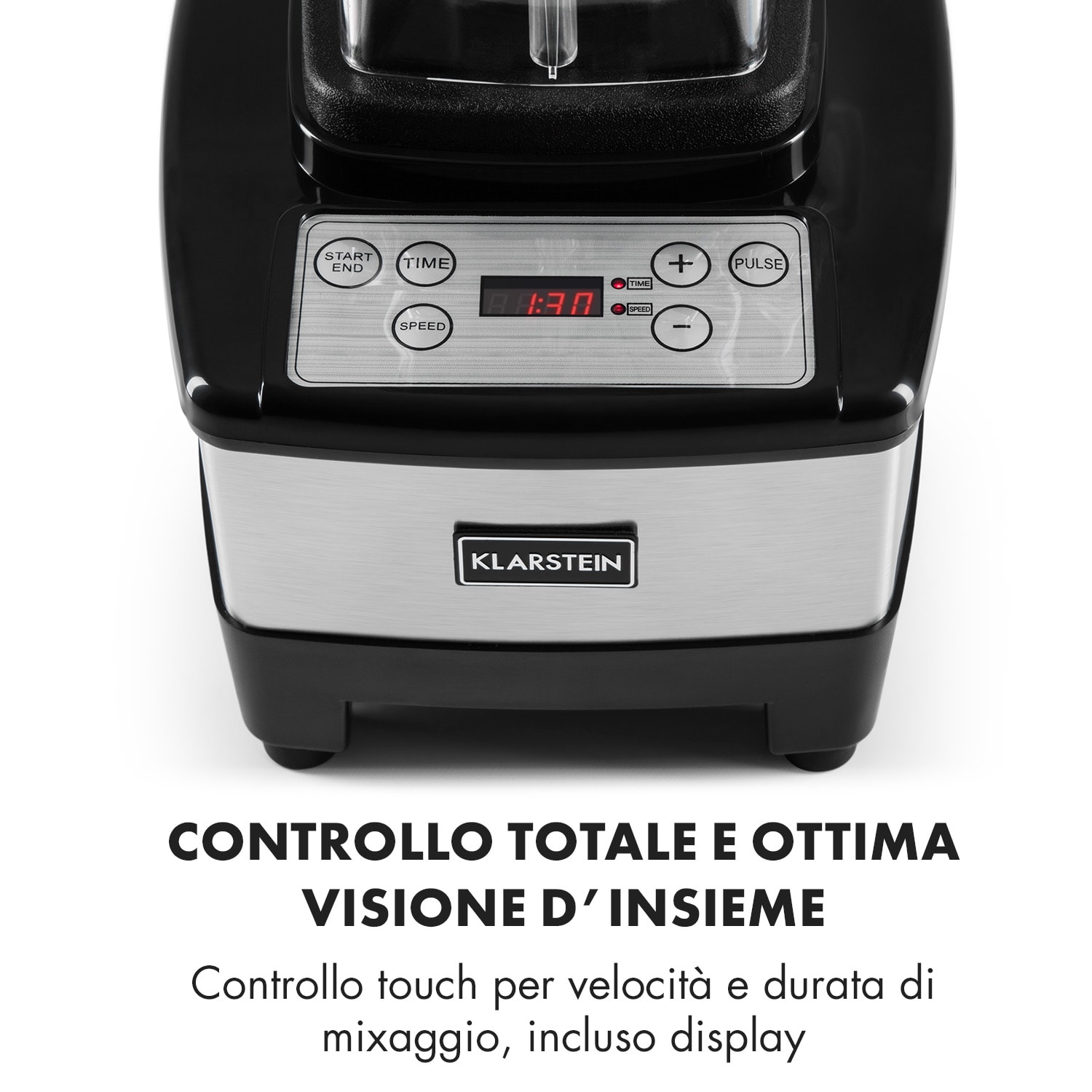 Herakles 4G B Frullatore 1500W 2 Litri Senza BPA Argento Argento