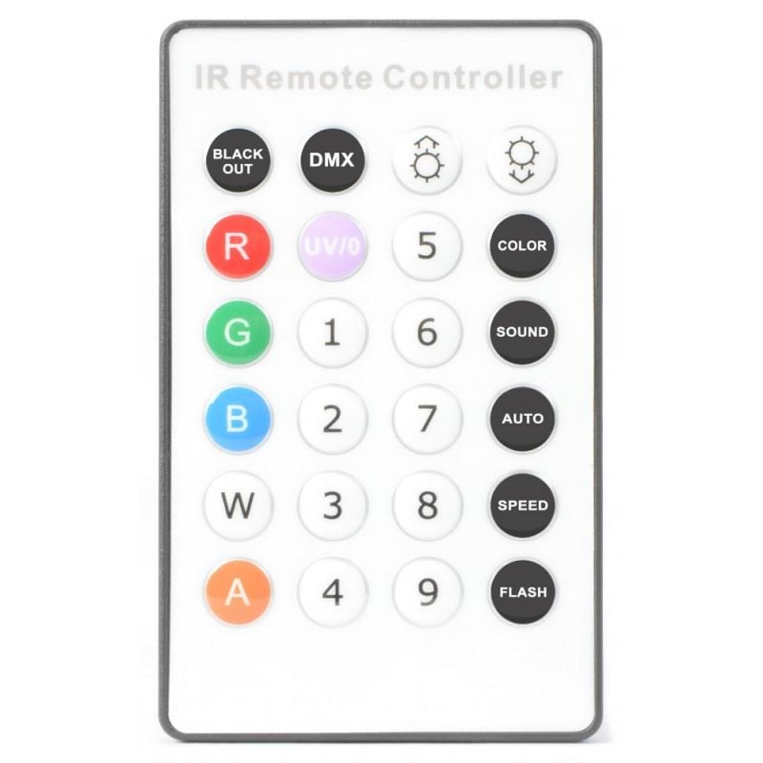 FlatPAR 7x 1W5-în-1 Color RGBAWLED DMX IR telecomanda incl. 
