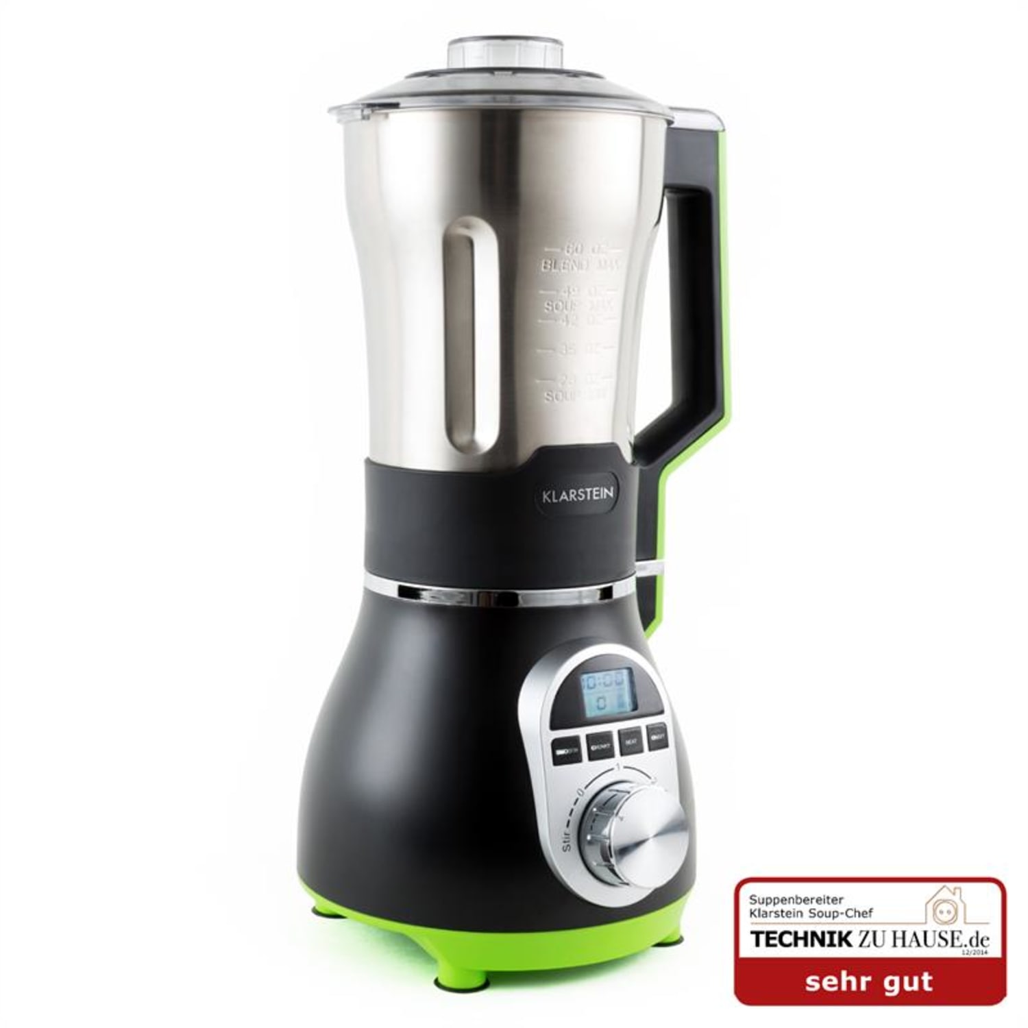 Klarstein Soup-Chef oranžový, 900 W, 1,75 l, 100 stupňů, příprava polévek Zelená